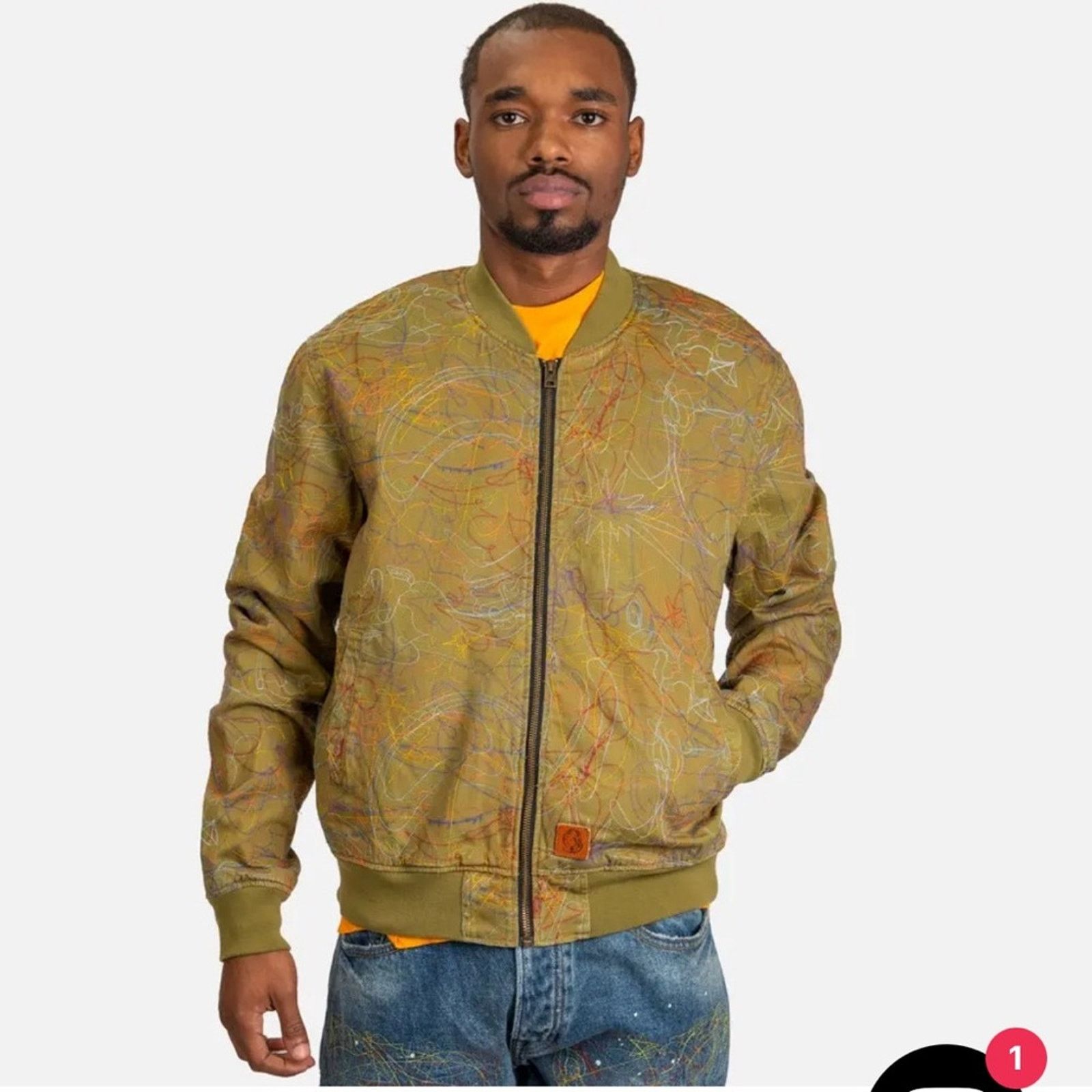 Billionaire Boys Club Billionaire Boys Club Olive Green Bomber Jacket Size US M / EU 48-50 / 2 - 2 Thumbnail