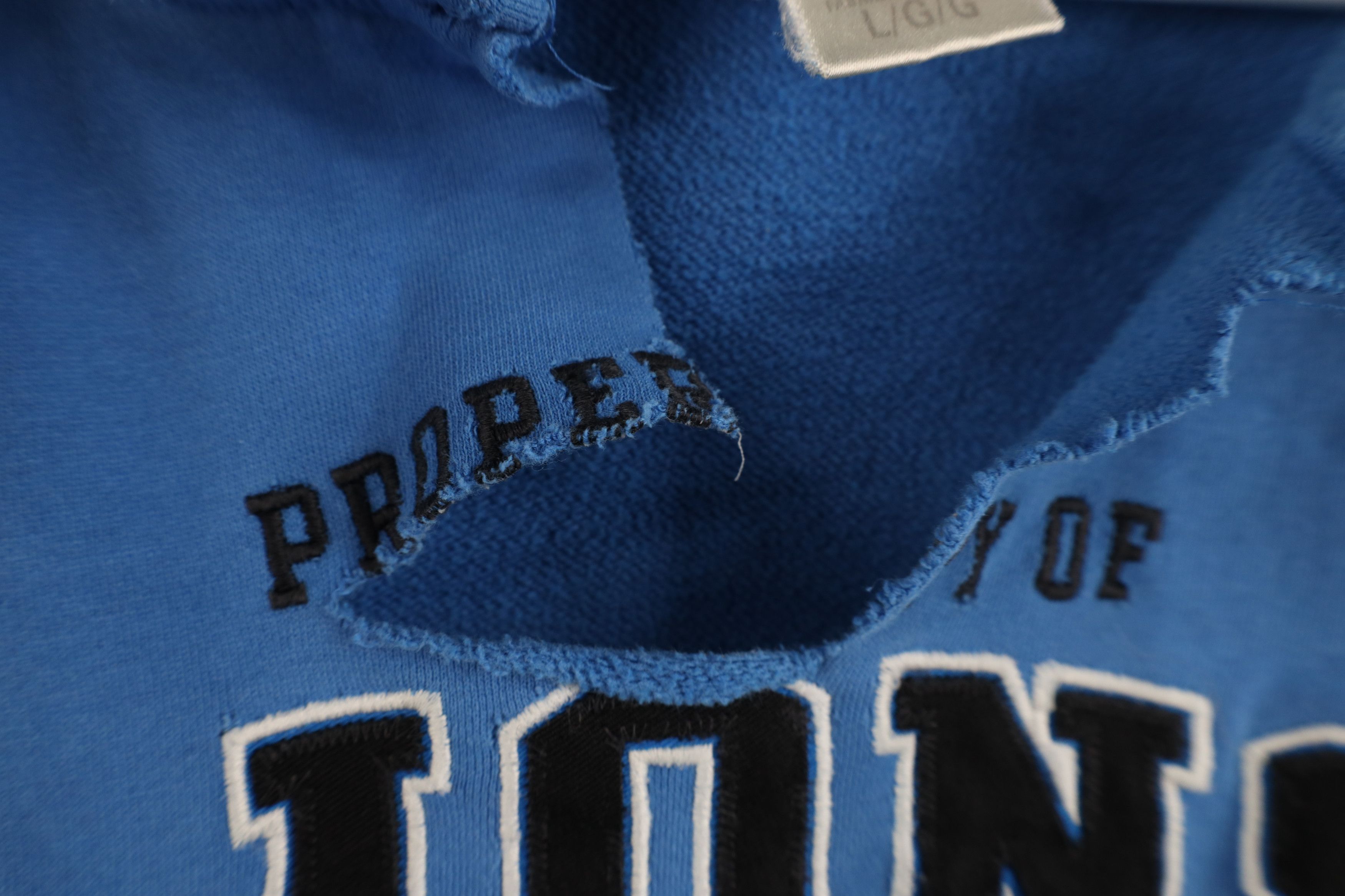 Reebok Vintage Reebok Detroit Lions Football Hoodie Sweatshirt Blue Size US L / EU 52-54 / 3 - 5 Thumbnail