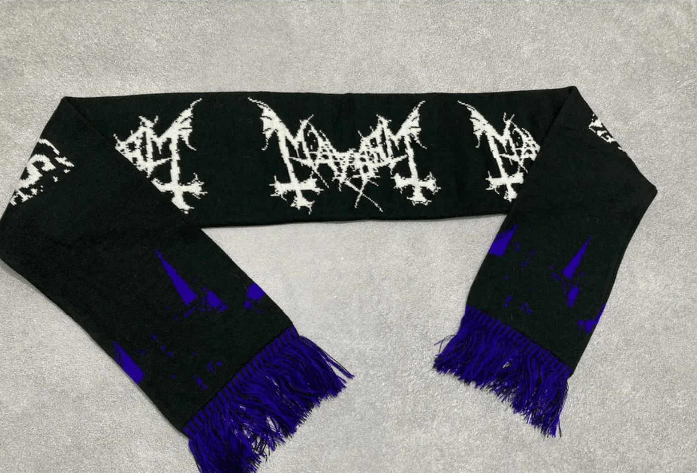 Band Tees Scarf - Mayhem - De Mysteriis Dom Sathanas black metal Size ONE SIZE - 2 Thumbnail