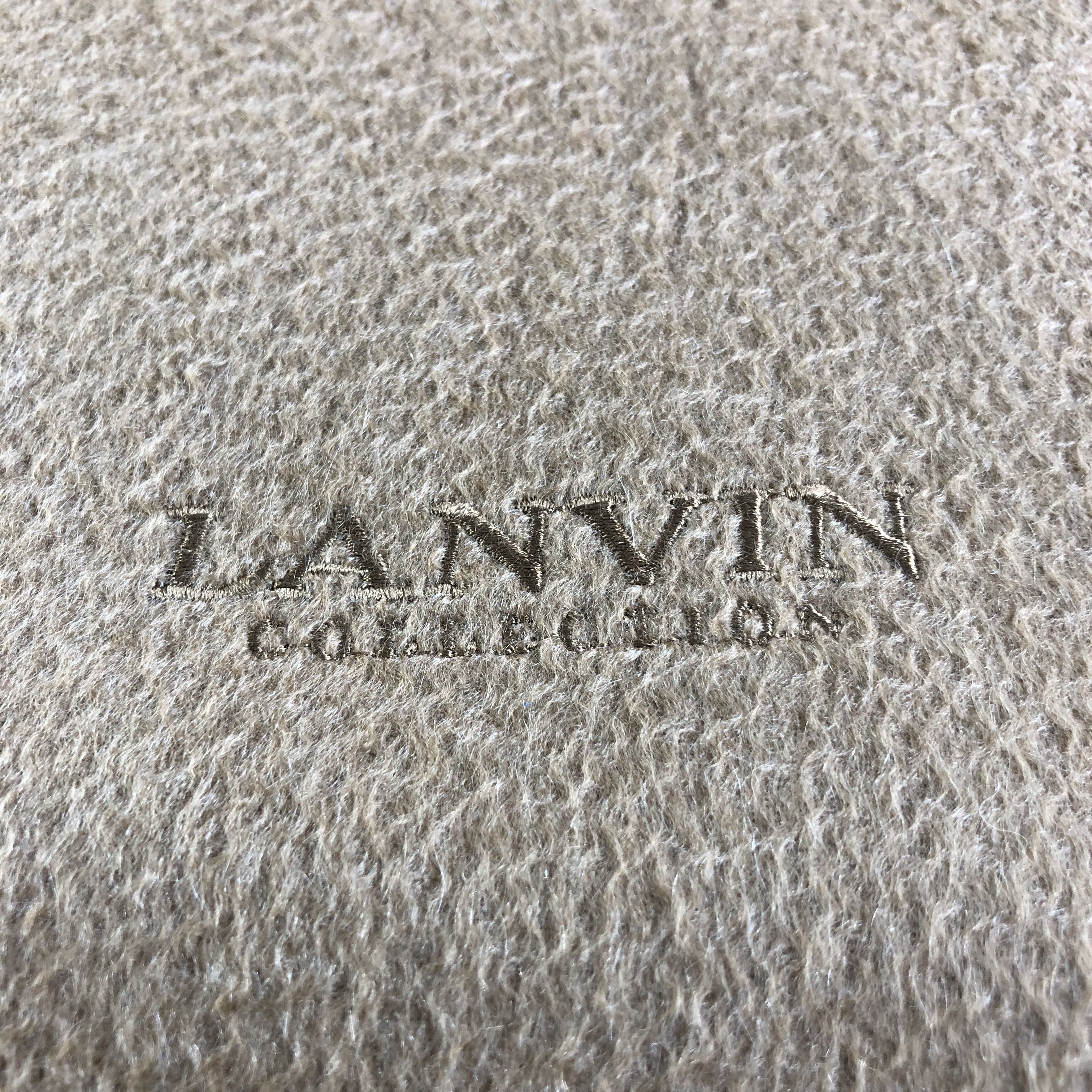 Lanvin Lanvin Plain Cashmere Scarf Muffler Neckwear V2593 Size ONE SIZE - 4 Thumbnail