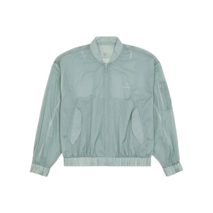 Maison Margiela MM6 Maison Margiela Blue Green Long Sleeve Jacket 0079 Size S / US 4 / IT 40 - 1 Thumbnail