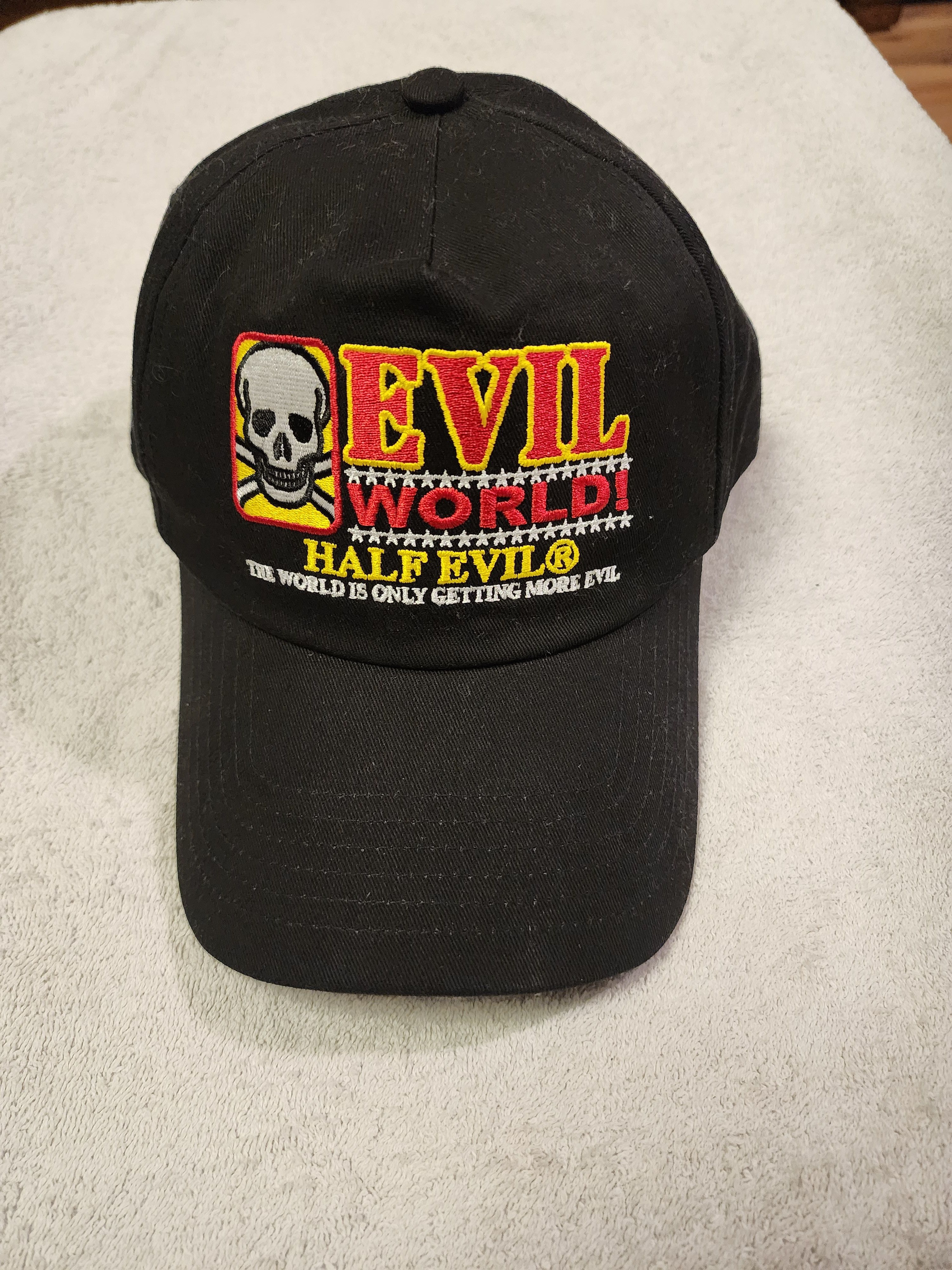 Half Evil Half Evil Evil World SnapBack Hat Size ONE SIZE - 1 Thumbnail