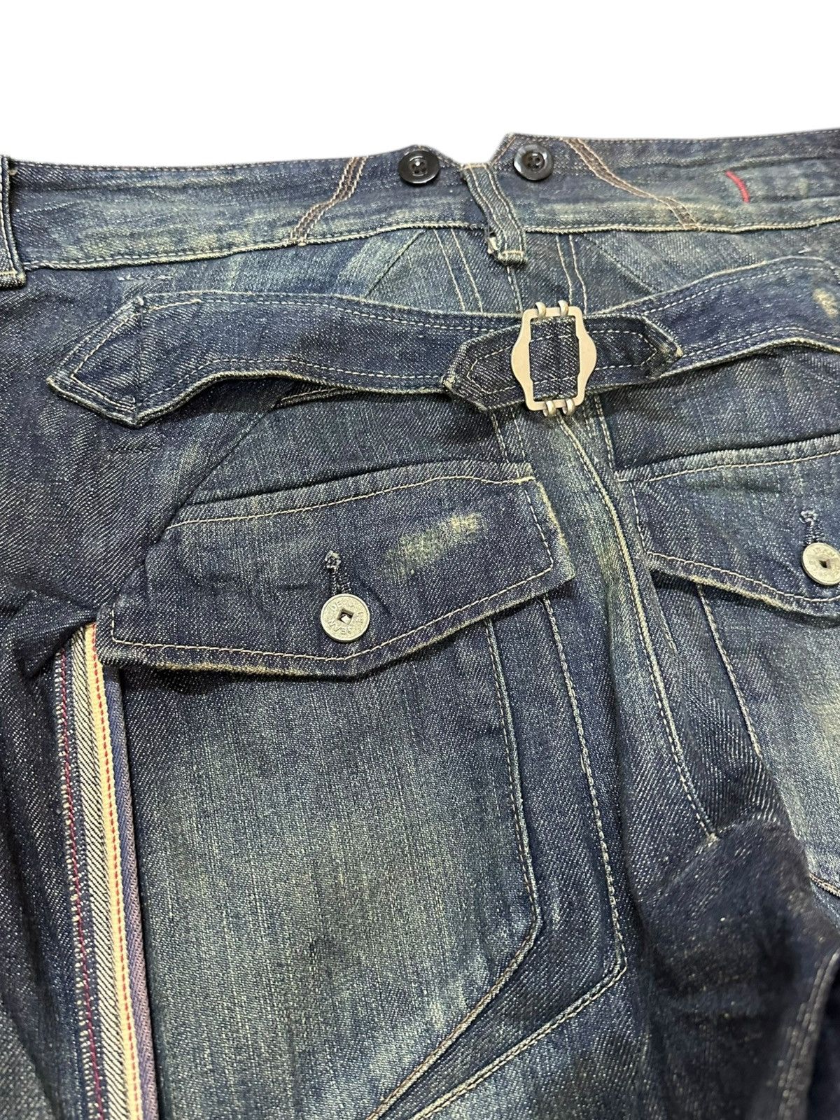 CLOSED × Marithe + Francois Girbaud Vintage Le Jean De MFG Selvedge Avant Garde Style Denim Size US 36 / EU 52 - 7 Thumbnail