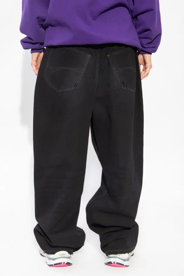 Balenciaga o1mt1gz1224 Dup / Large Baggy Jeans in Black Size 30" / US 8 / IT 44 - 4 Thumbnail