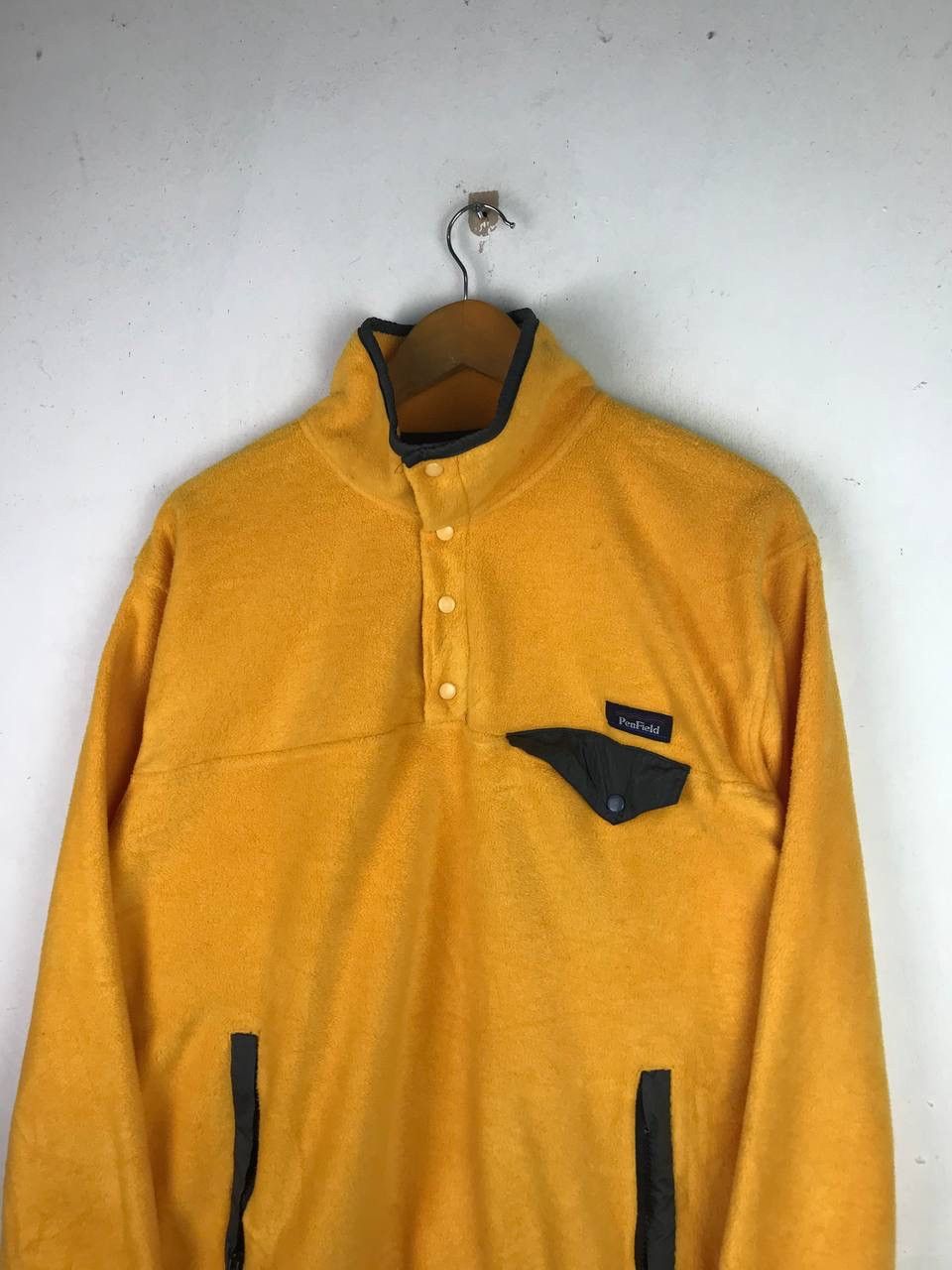 Aran Isles Knitwear × Penfield × Vintage Vintage Penfield Half Button Rare Design Fleece Size US M / EU 48-50 / 2 - 5 Thumbnail