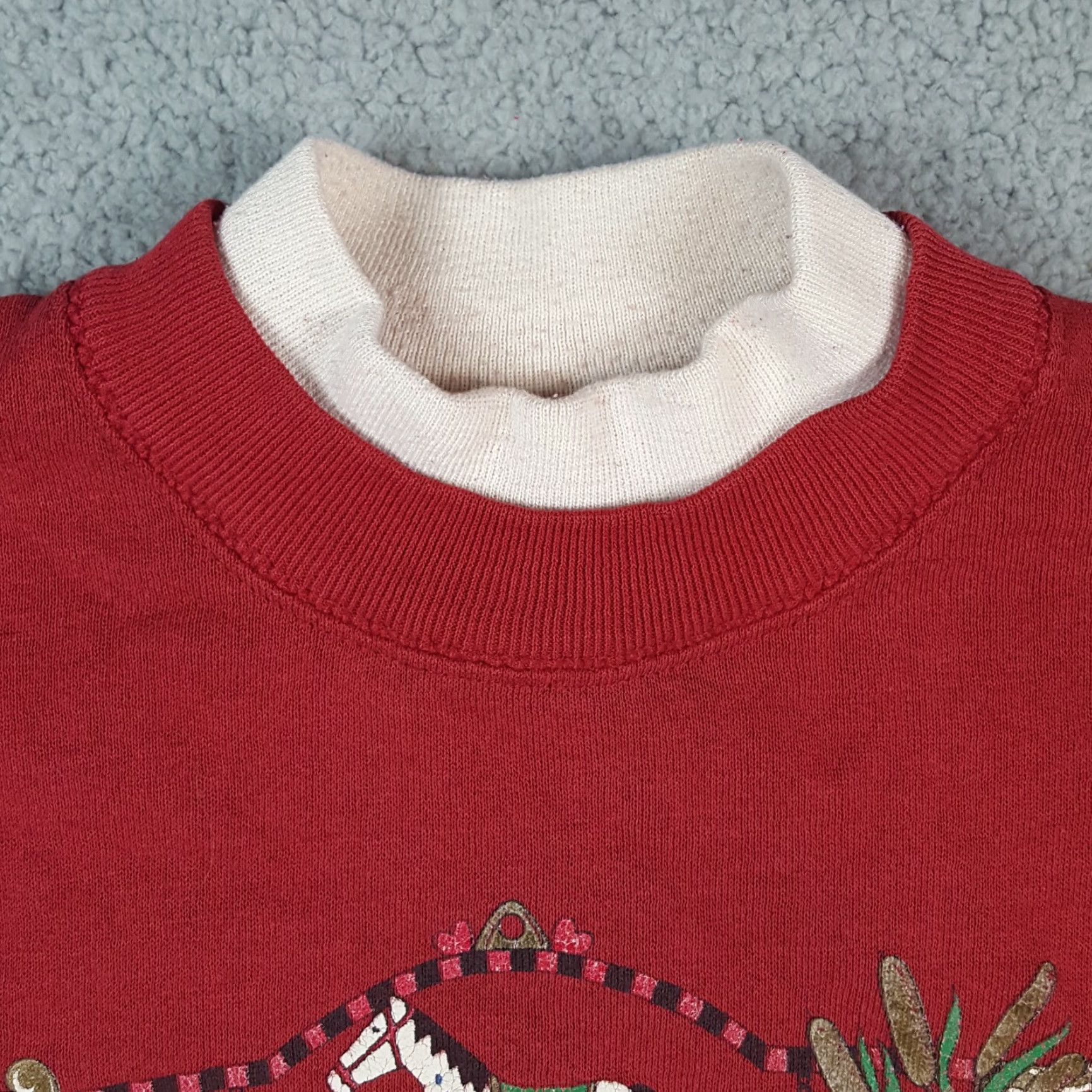 Vintage VINTAGE Gopher Sweatshirt Barn Farm Crewneck Sweatshirt Women L Red 90s Antique Collectible Pullover Crew Neck Casual Fall Winter Size L / US 10 / IT 46 - 5 Thumbnail
