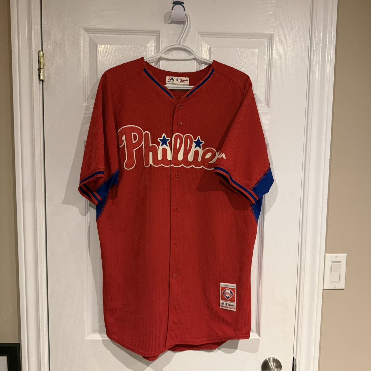 Majestic Majestic Vintage Philadelphia Phillies Red Jersey Sz 44 Size US S / EU 44-46 / 1 - 7 Thumbnail
