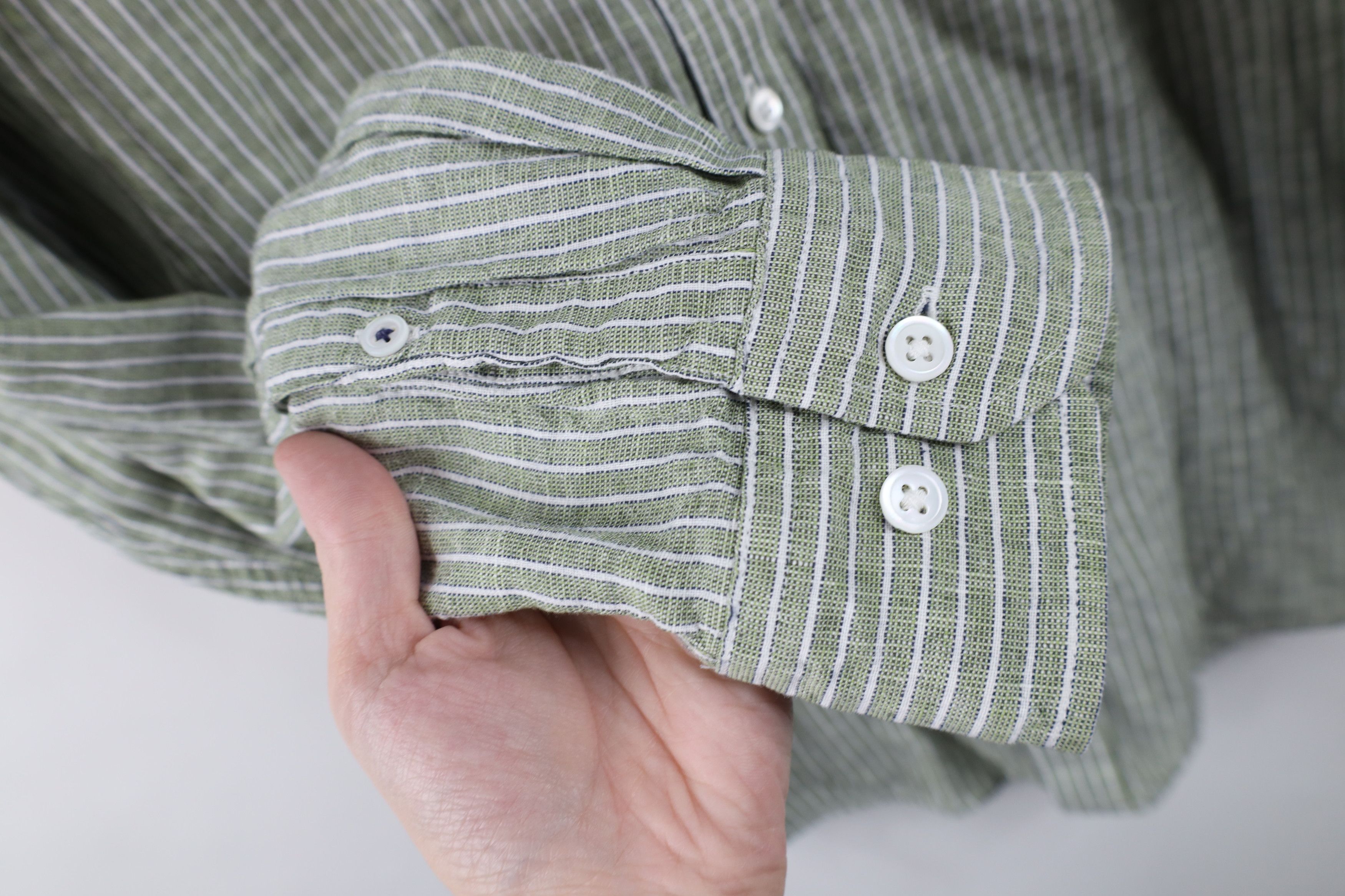 Banana Republic Banana Republic Blend Striped Collared button Down Shirt Size US L / EU 52-54 / 3 - 5 Thumbnail