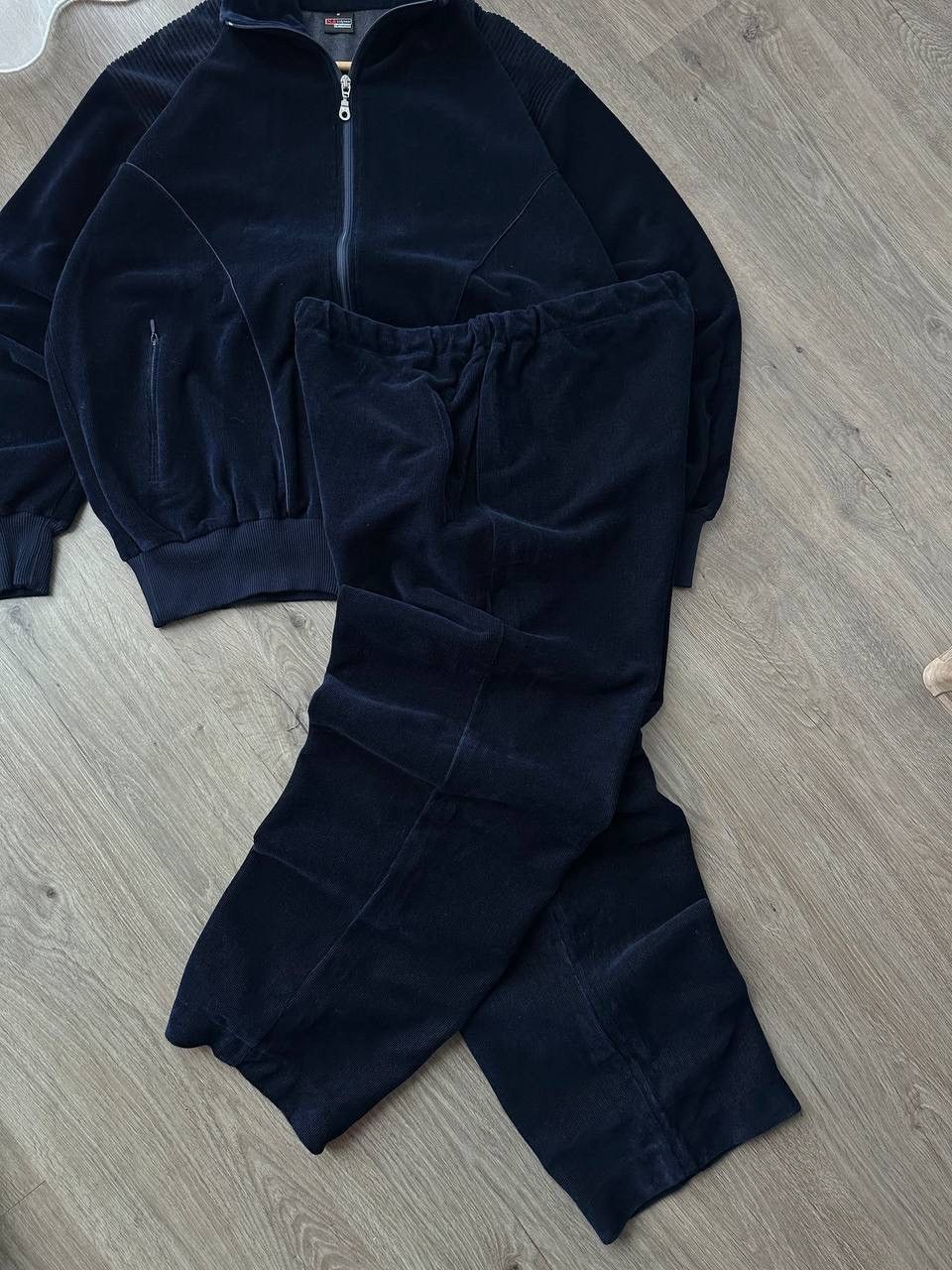 Japanese Brand × Vintage Vintage Japanese ISA Switzerland Blue Velvet Tracksuit Size 38R - 11 Thumbnail