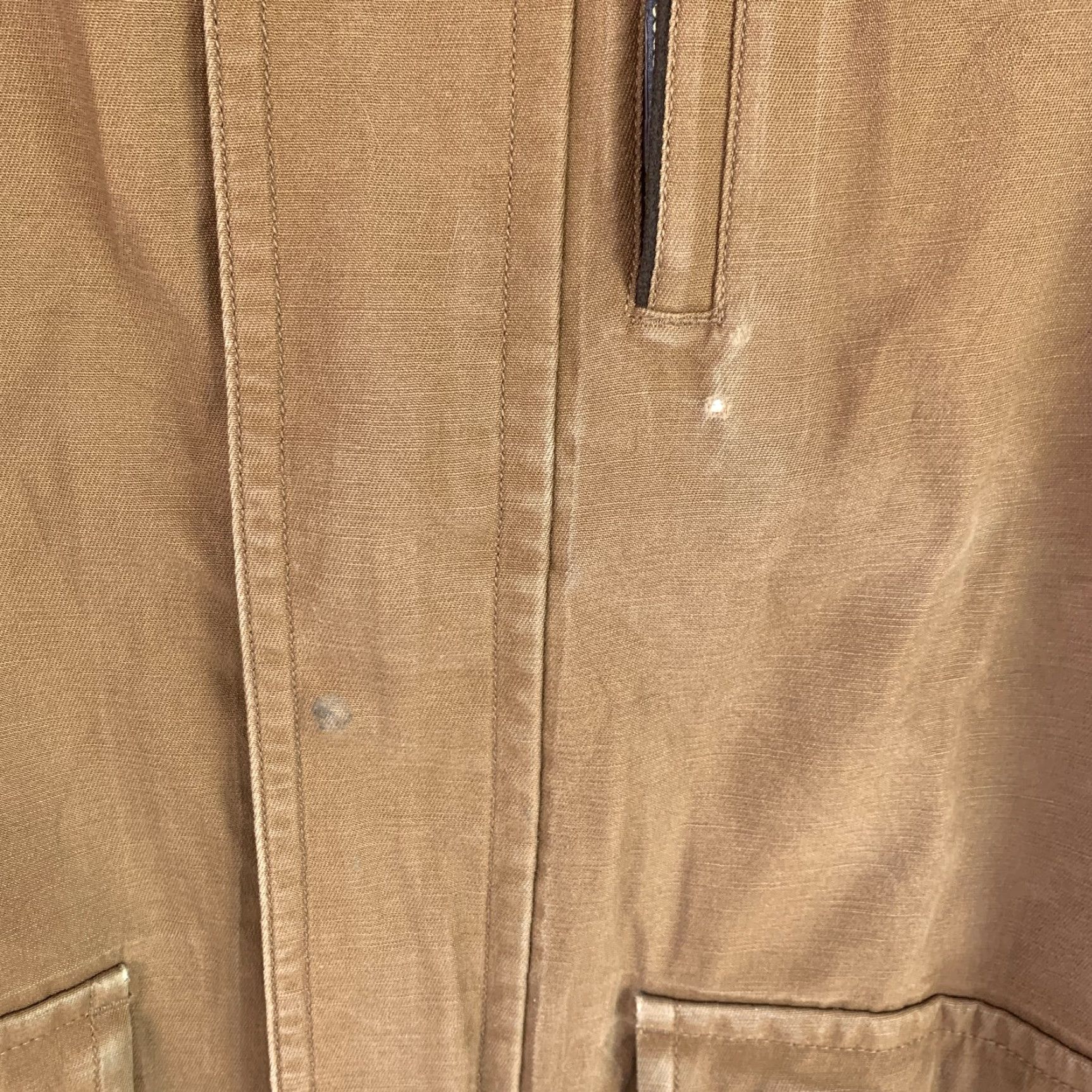 Vintage VINTAGE L.L. Bean Jacket Mens XL Brown Canvas Cotton Mid-Length Full Zip 54in Chest Workwear Casual Winters Size US XL / EU 56 / 4 - 5 Thumbnail