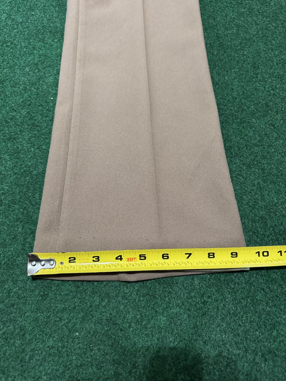 Farah Vintage 70s 80s Farah Flare Bootcut Biege 29x27 Khaki Pants Size 29" - 7 Thumbnail