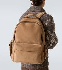 Brunello Cucinelli o1w1db10725 Size: OS/Calfskin Backpack in Dark Brown Size ONE SIZE - 4 Thumbnail