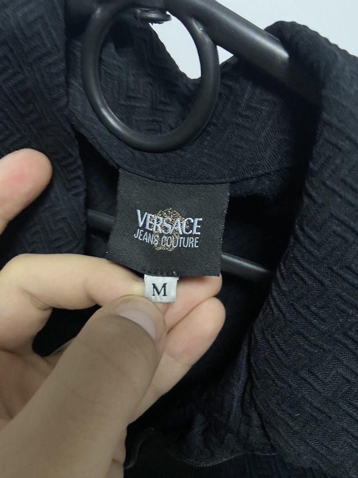 Versace Jeans Couture × Vintage Versace jeans couture Longsleeve Vintage patterns zip polo Size US M / EU 48-50 / 2 - 5 Thumbnail