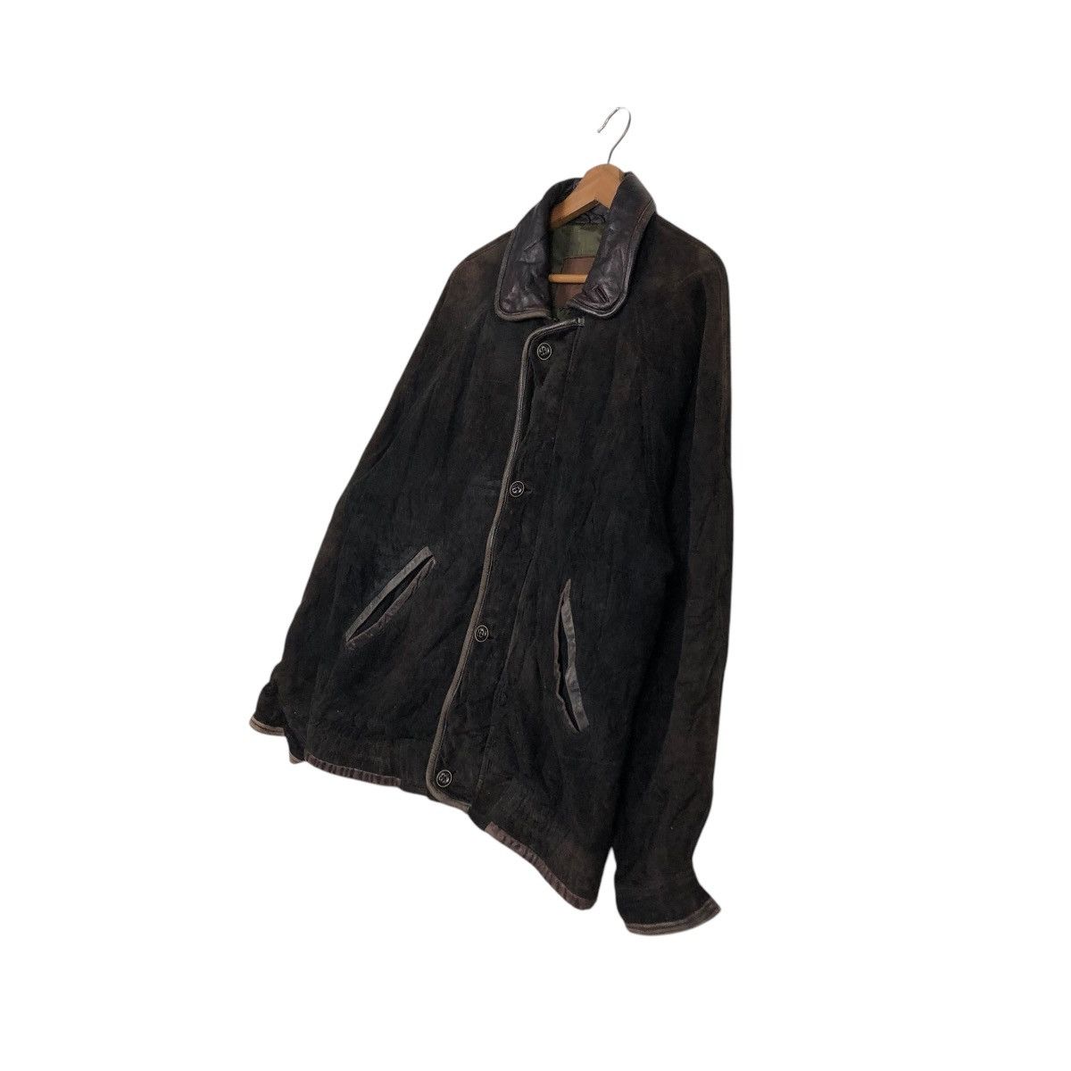 Japanese Brand 🔥VINTAGE BIKER LEATHER JACKET BLANKET VARIE ISSEY MIYAKE Size US L / EU 52-54 / 3 - 4 Thumbnail
