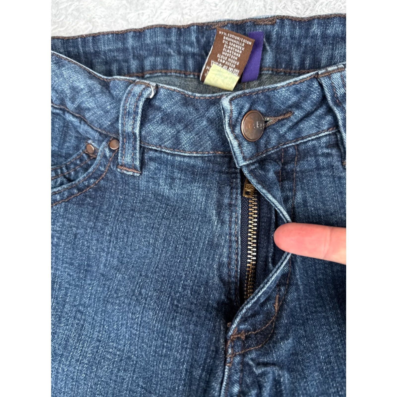 AG Jeans Jag Jeans Womens Blue Denim Bootcut Jeans 29x31 Low Rise Stretch 5-Pocket Cotton Blend Regular Size 8 Size 30" / US 8 / IT 44 - 5 Thumbnail