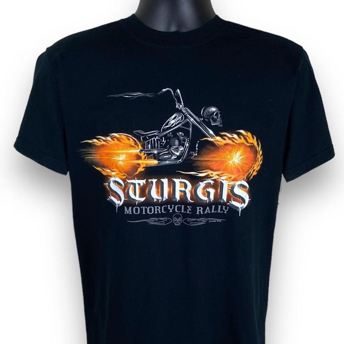SIMMS RealDeal Tee#100 Sturgis-Shirt Black, White