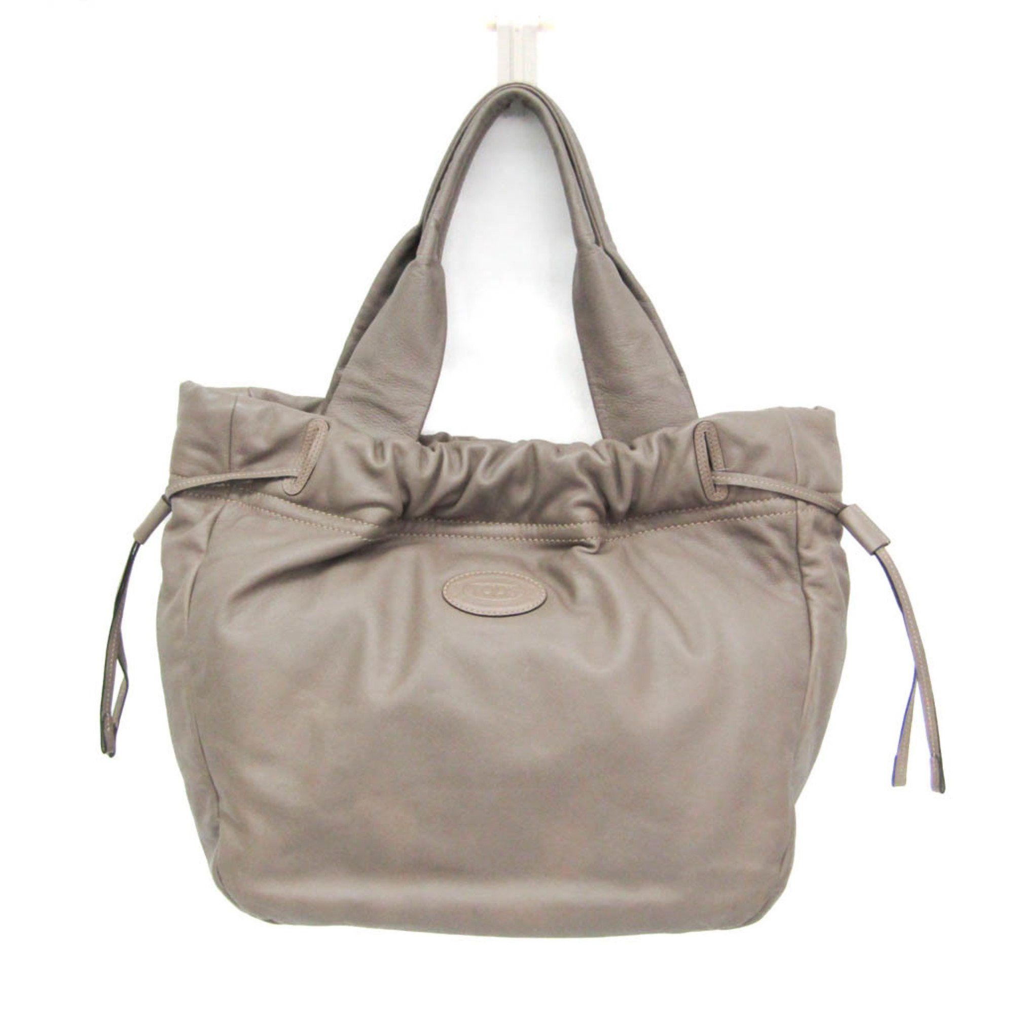 Tod's Women's Leather Handbag Gray