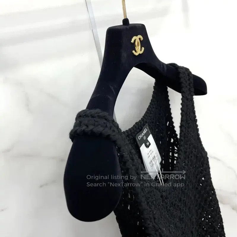 Chanel Chanel Black Wool Women's Midi Dress . Size S / US 4 / IT 40 - 5 Thumbnail