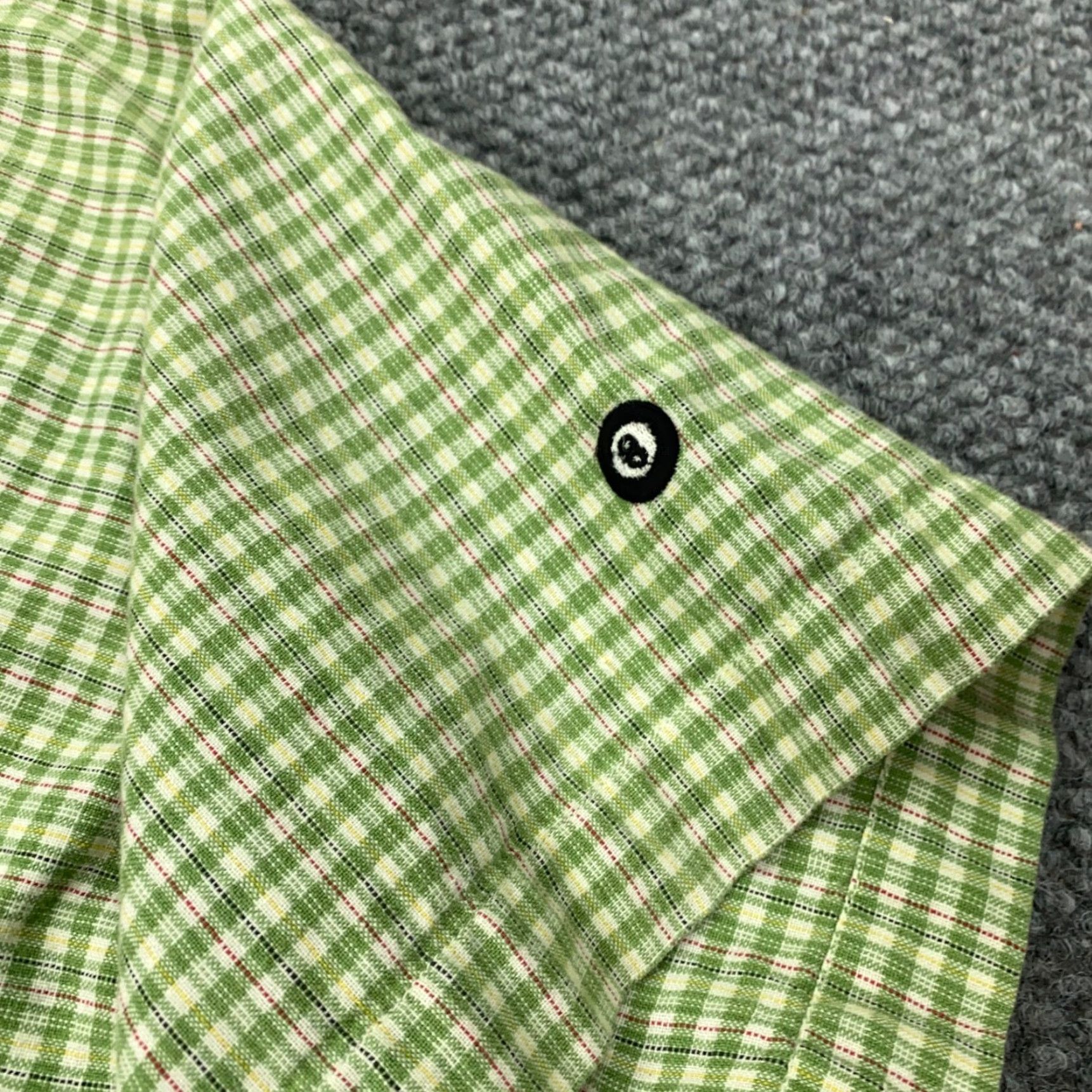 Bally VINTAGE Island Force Shirt XL Green Plaid Button-Up Short Sleeve Casual Outdoor Mens Size US XL / EU 56 / 4 - 4 Thumbnail