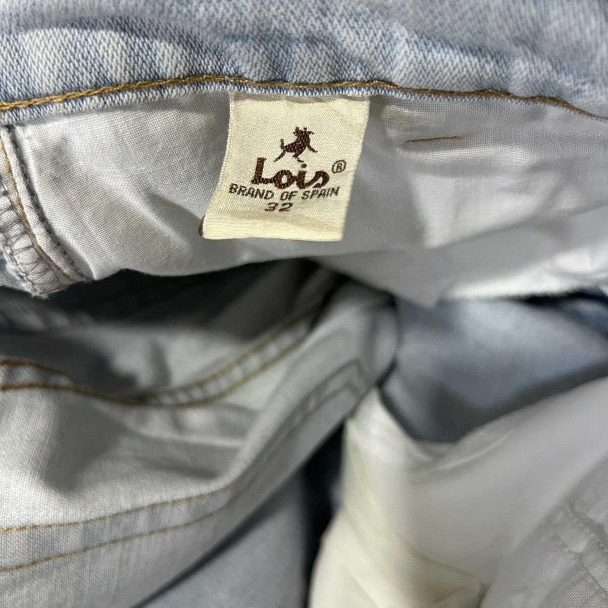 Designer Vintage Lois Co.Ltd. Washed Blue Spain Brand Denim Size US 31 - 17 Thumbnail