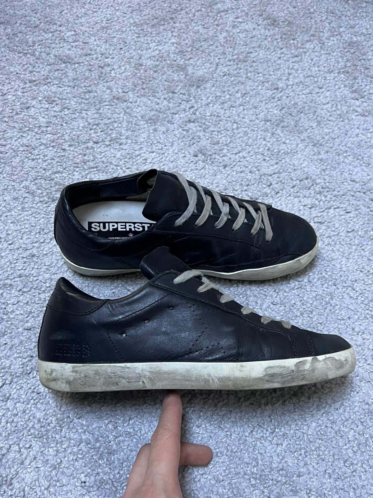 Golden Goose Golden Goose Superstar Black Size 37 Size US 6 / IT 36 - 1 Thumbnail