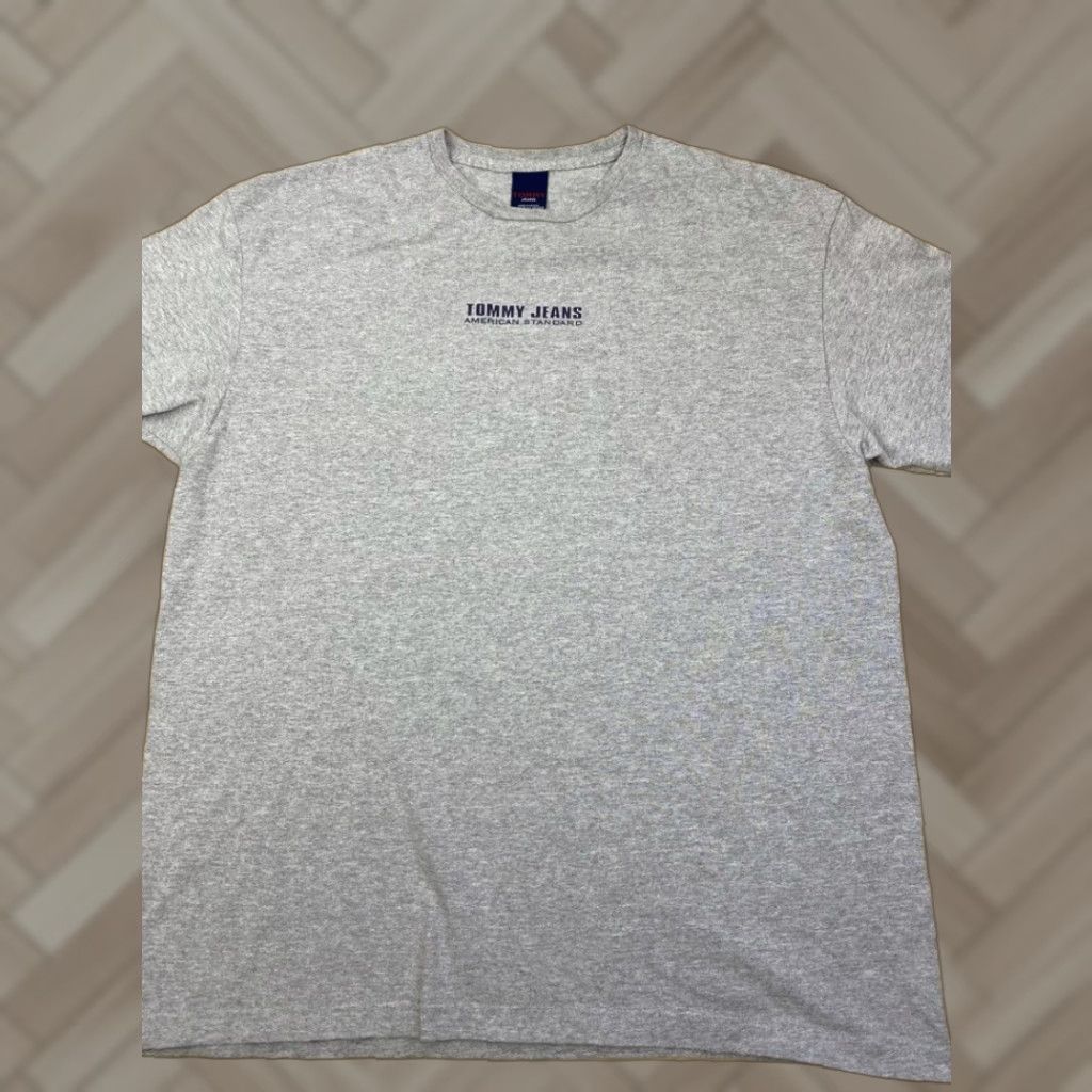 Tommy Hilfiger Tommy Hilfiger Jeans Graphic T Shirt L Gray Cotton Blend #3351 Size US L / EU 52-54 / 3 - 1 Thumbnail