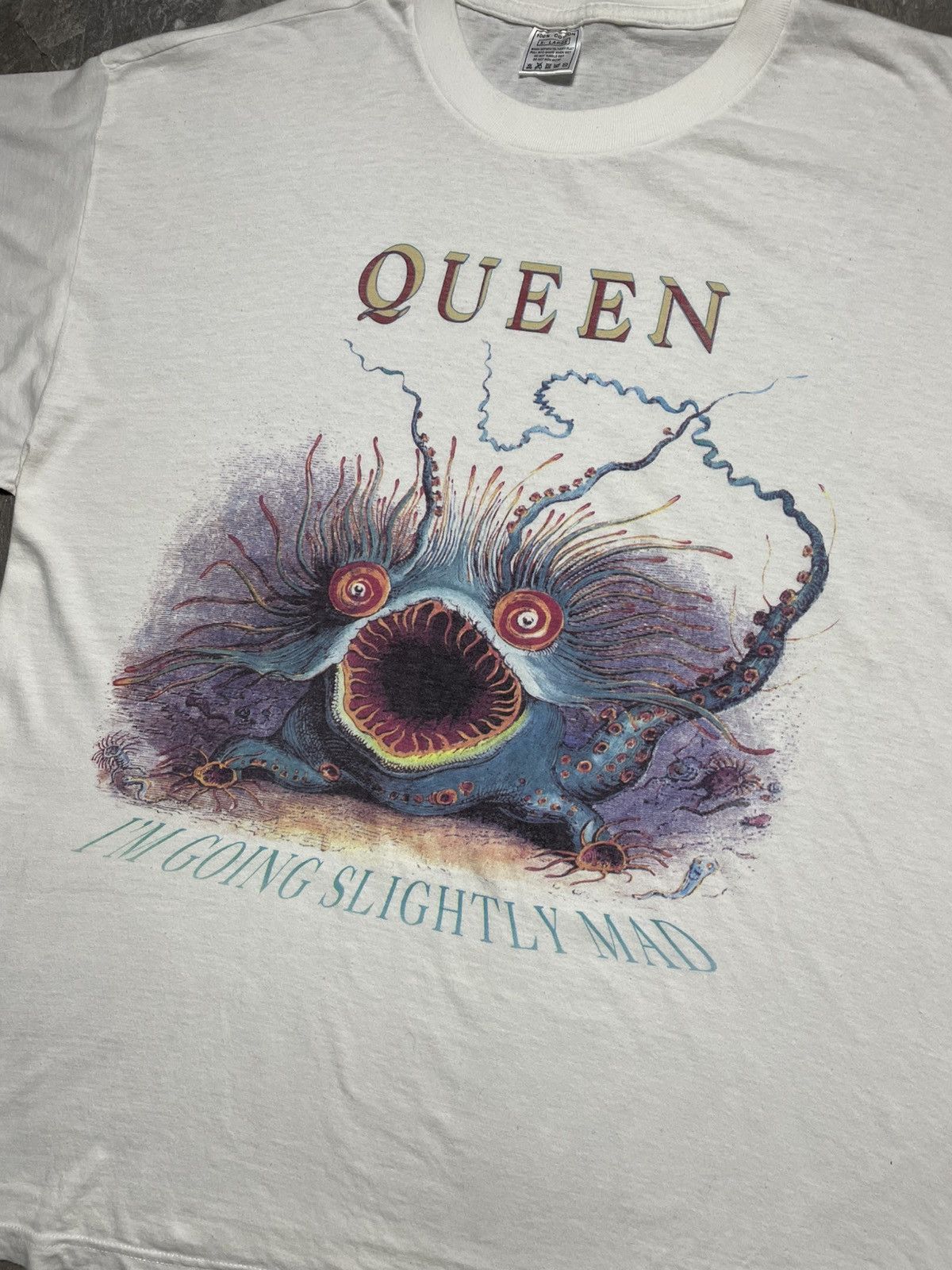 Vintage Queen promo I’m Going Slightly Mad Vintage Rock Tee Graphic Size US XL / EU 56 / 4 - 2 Thumbnail