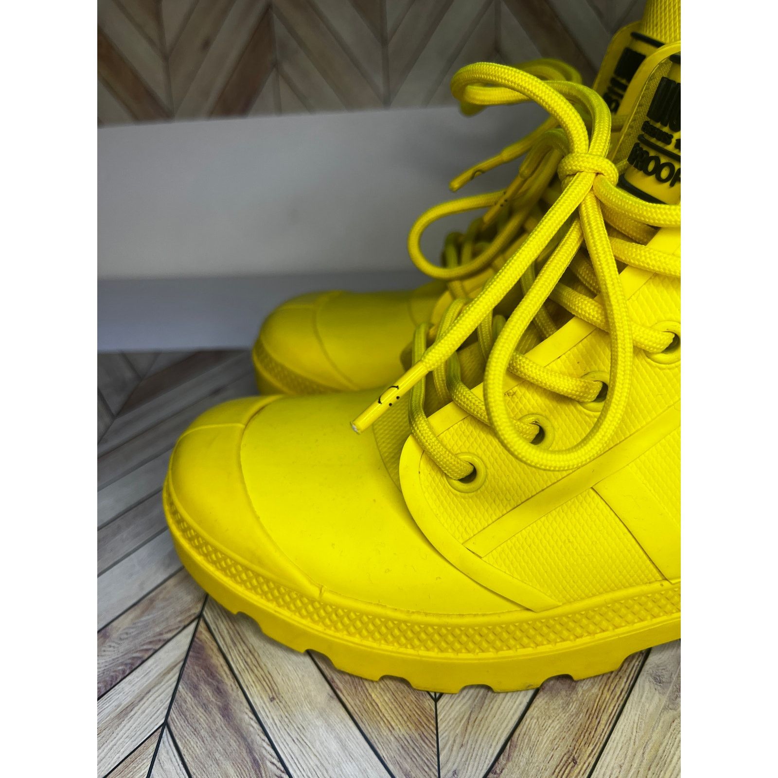 Palladium Palladium Pampa Smiley Rain Boots Waterproof Yellow Unisex Size US 6 / IT 36 - 6 Thumbnail