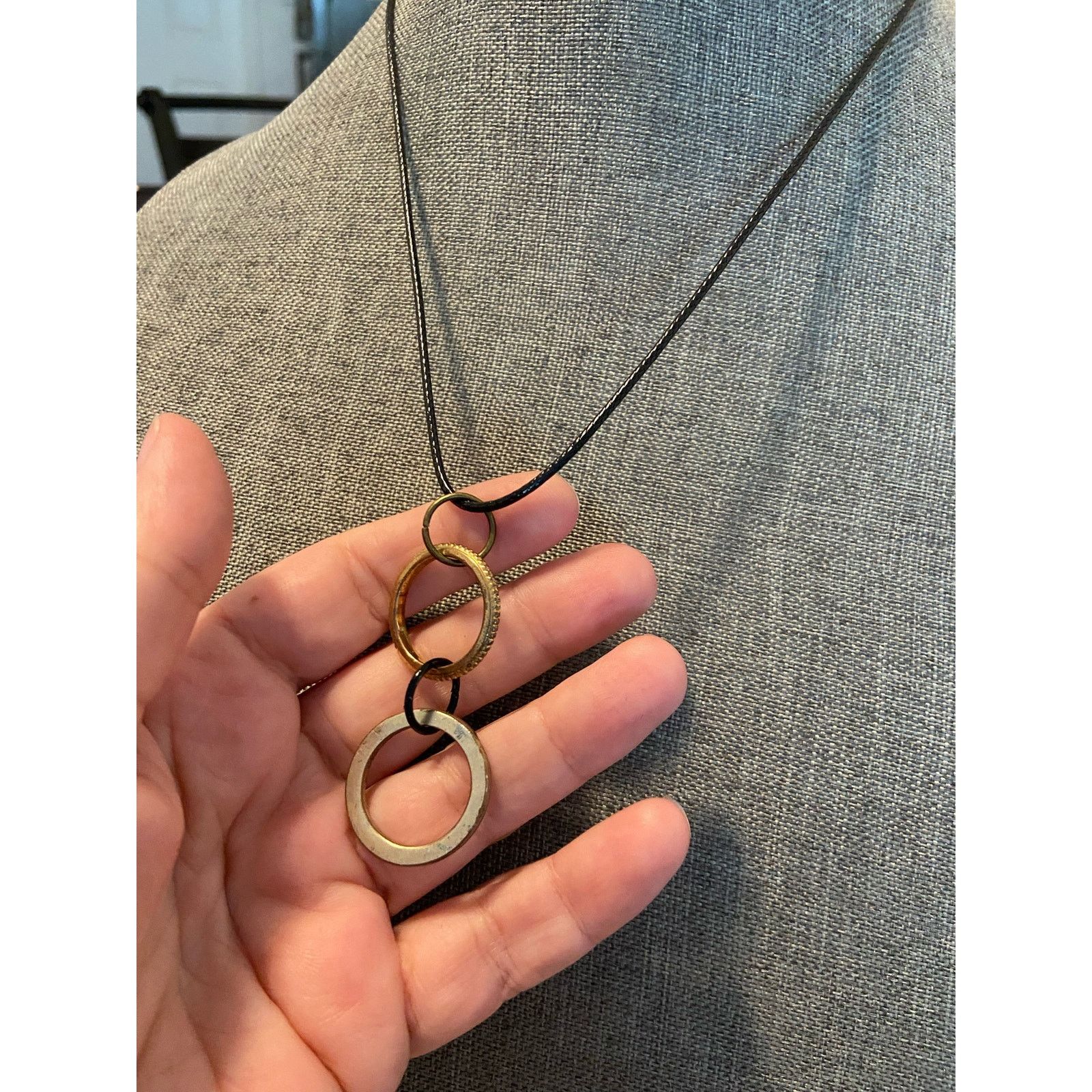 Handmade hoop pendant necklace Size ONE SIZE - 3 Thumbnail