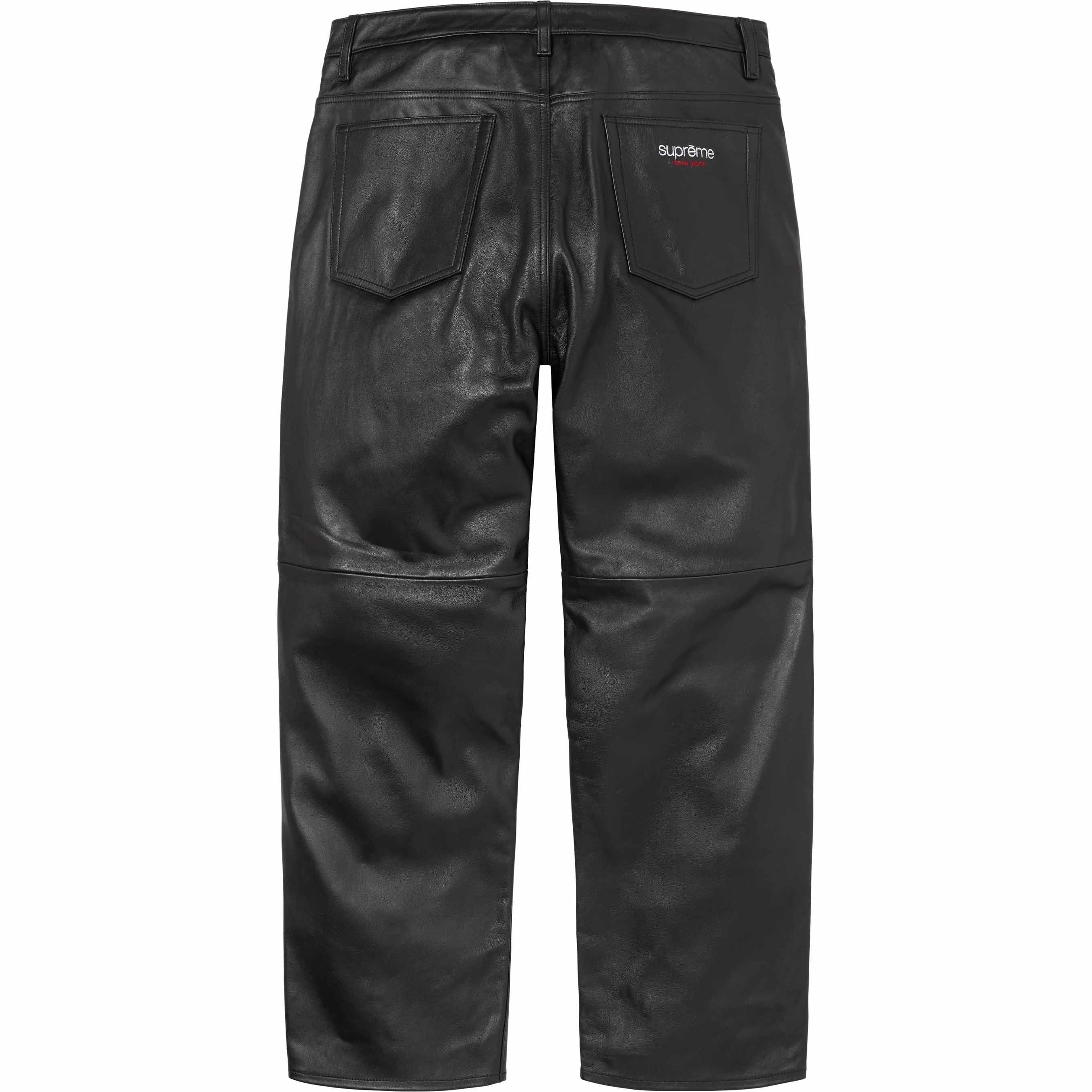 Supreme Supreme Leather Baggy 5-Pocket Jean Size US 30 / EU 46 - 2 Thumbnail