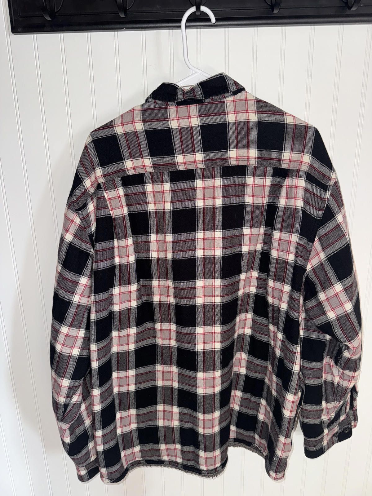 Wrangler Wrangler Men's Plaid Sherpa-Lined Flannel Jacket Size US XL / EU 56 / 4 - 2 Thumbnail