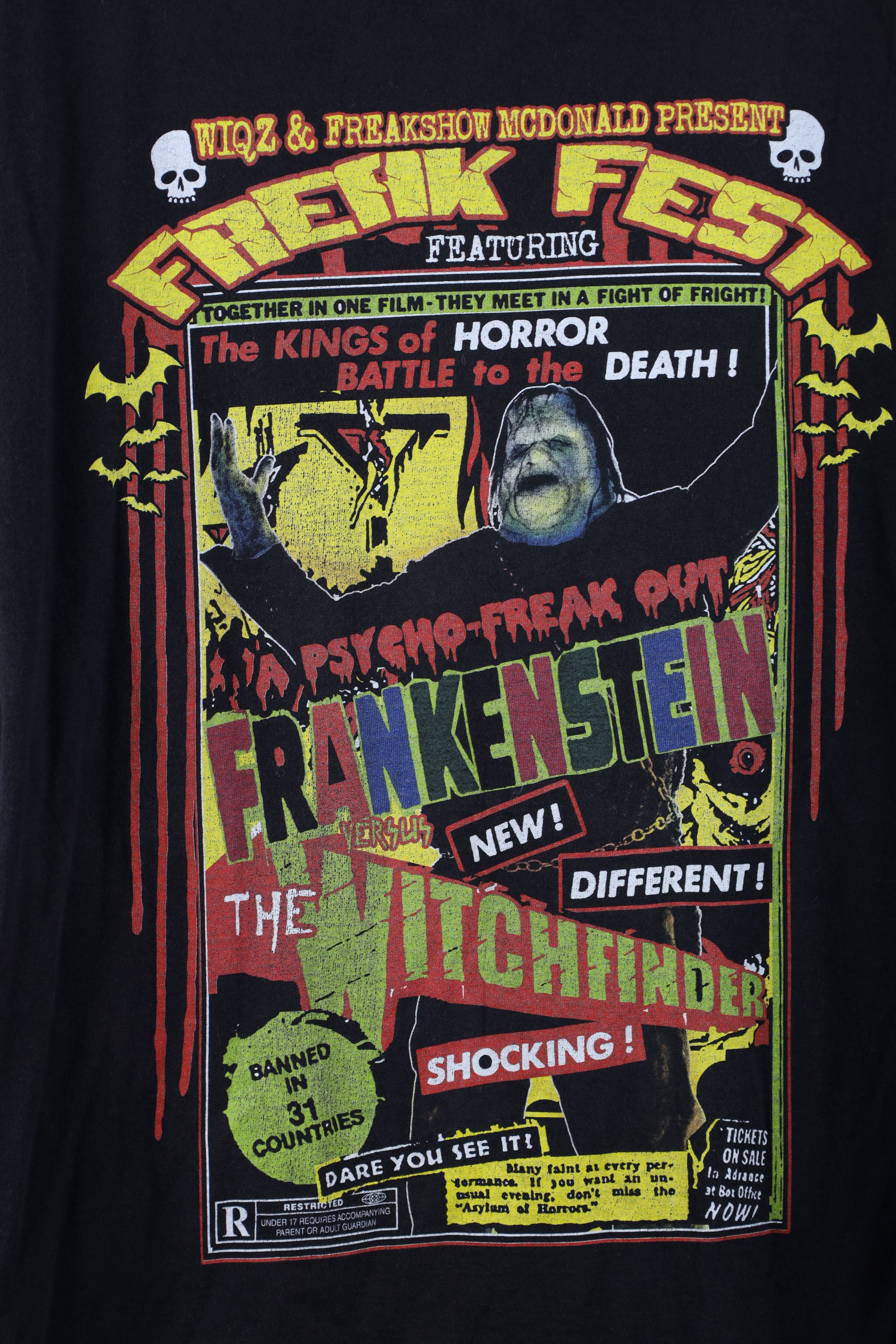 Vintage Vintage Rob Zombie Frankenstein vs The Witchfinder T-Shirt Size US XL / EU 56 / 4 - 4 Thumbnail