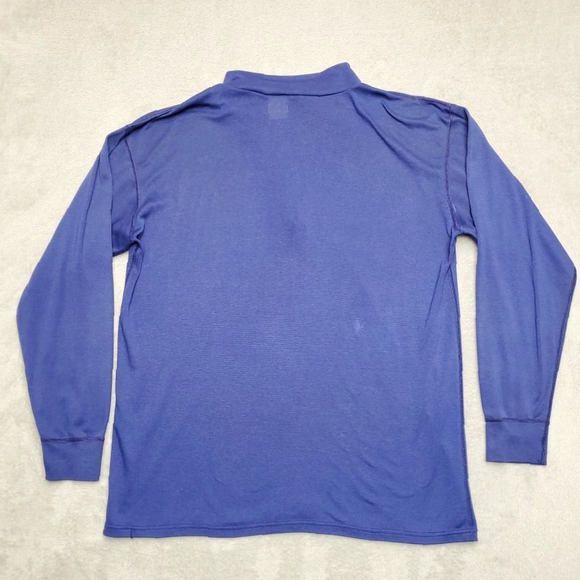 Vintage VTG Cabela's Shirt Mens L Blue Baselayer Performance Stretch 1/4 Zip Outdoors Size US L / EU 52-54 / 3 - 6 Thumbnail