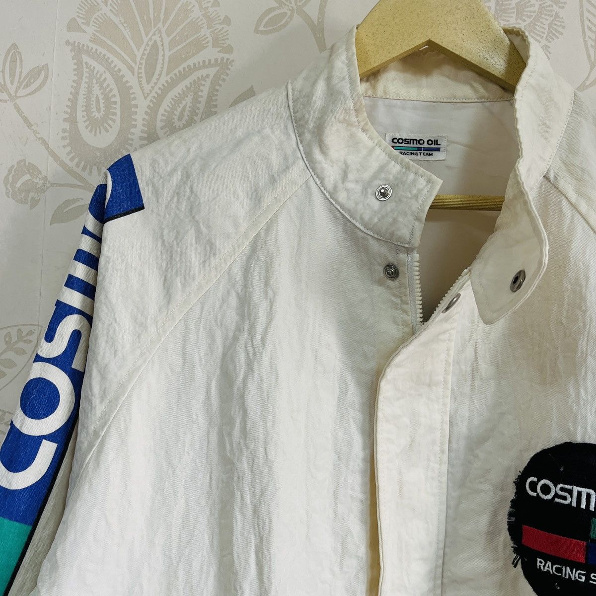 Japanese Brand Vintage 80s Cosmo Oil Racing Staff Bomber Jacket Size US L / EU 52-54 / 3 - 5 Thumbnail