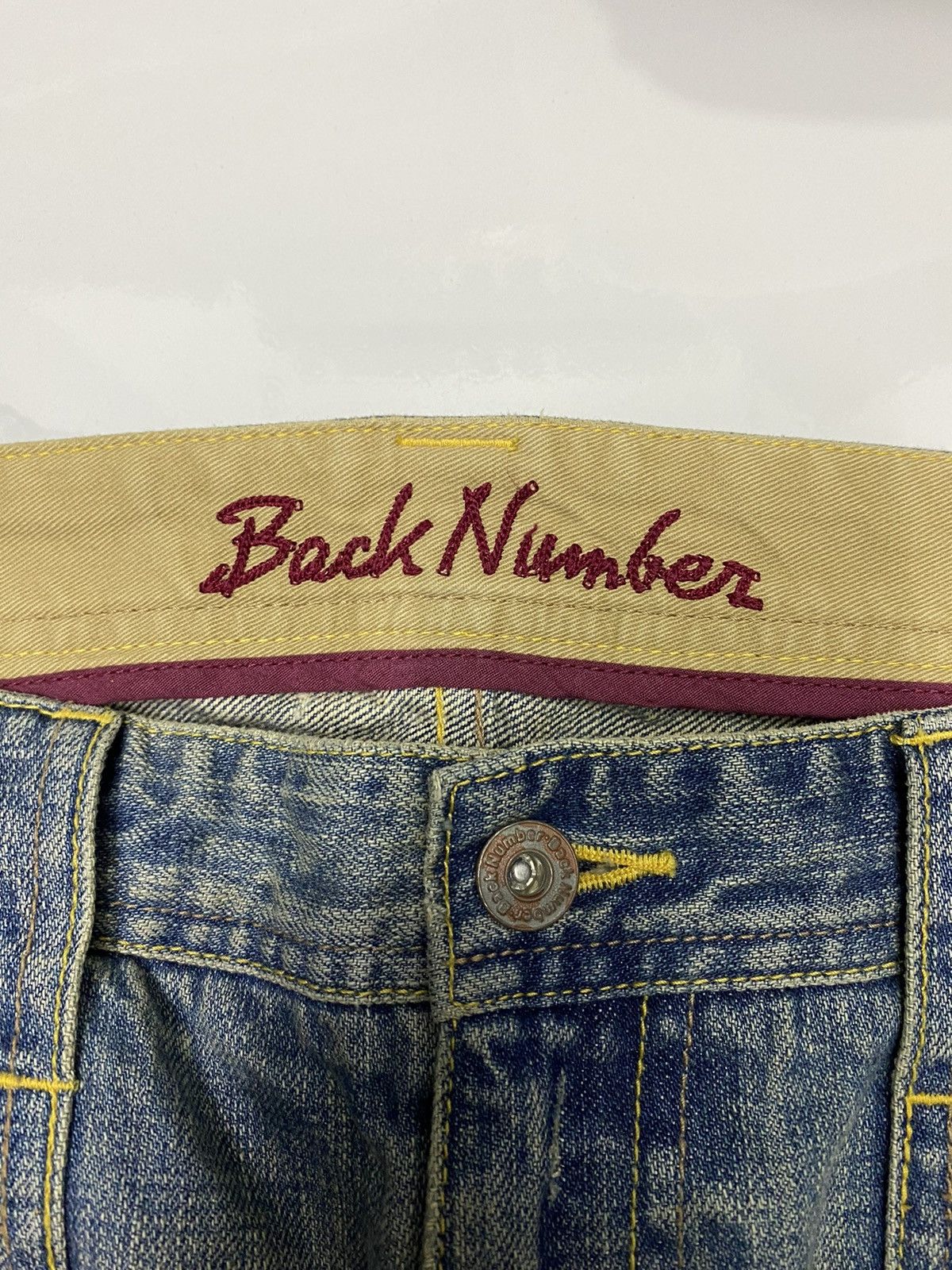 Japanese Brand × Tornado Mart 🔥RARE JAPANESE DENIM BACK NUMBER BUSH PANTS JEANS Size US 32 / EU 48 - 7 Thumbnail