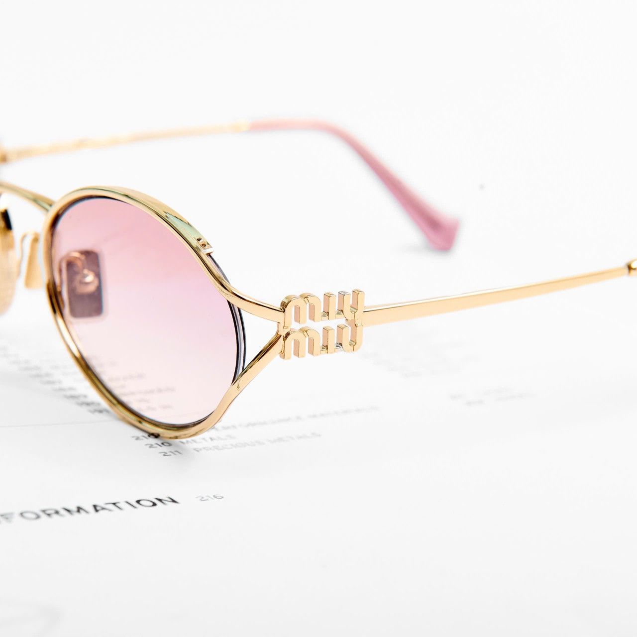 Miu Miu MIU MIU 0MU 52YS 5AK06S SUNGLASSES Size ONE SIZE - 3 Thumbnail