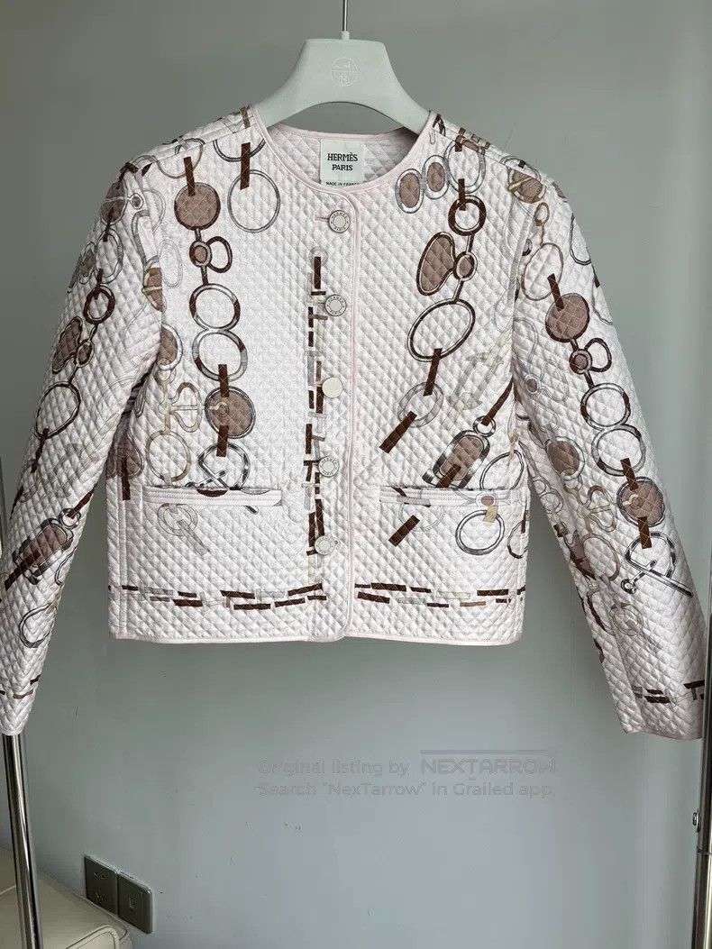 Hermes Hermes Mulberry Silk Women's Jacket Size XXS / US 00 / IT 34 - 1 Thumbnail