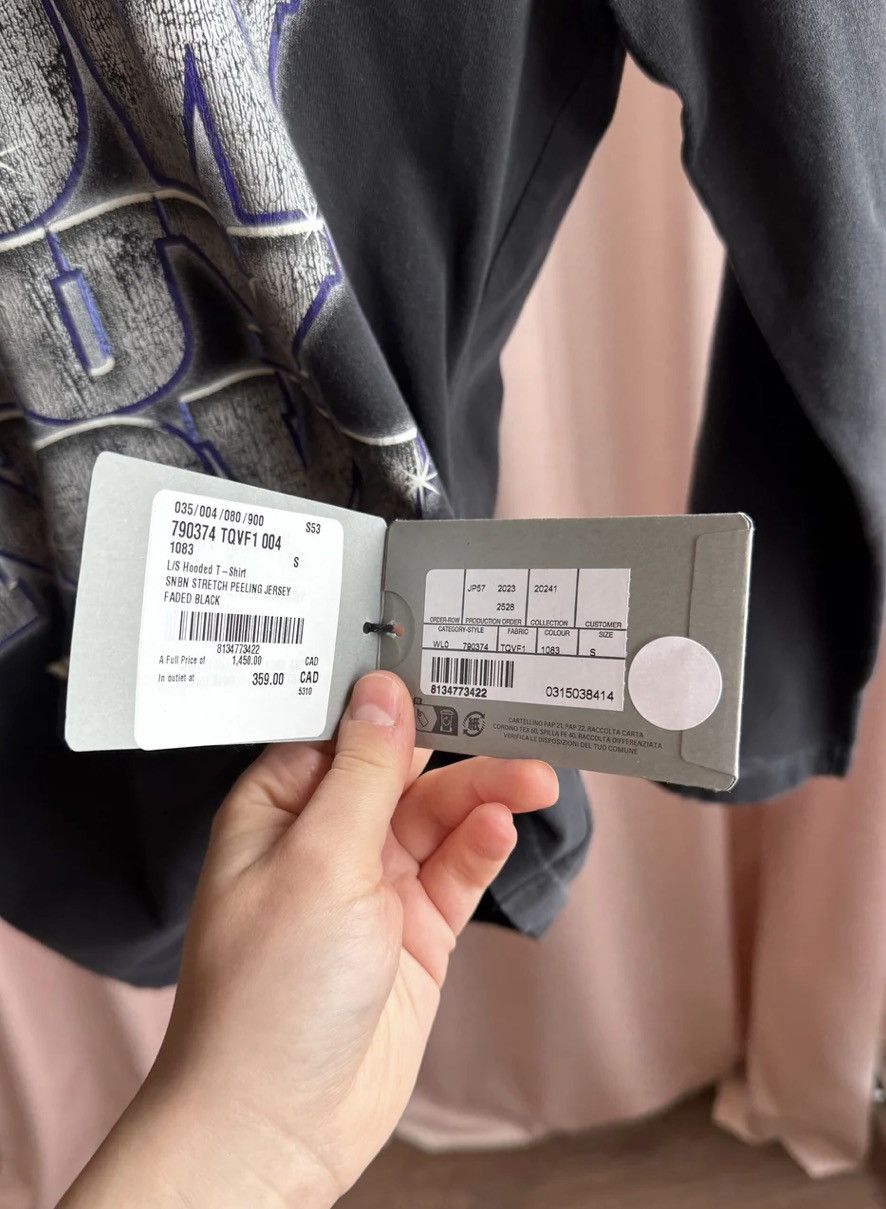 Balenciaga Balenciaga "See Now Buy Now" Hooded Long Sleeve T-Shirt (S) Size S / US 4 / IT 40 - 5 Thumbnail