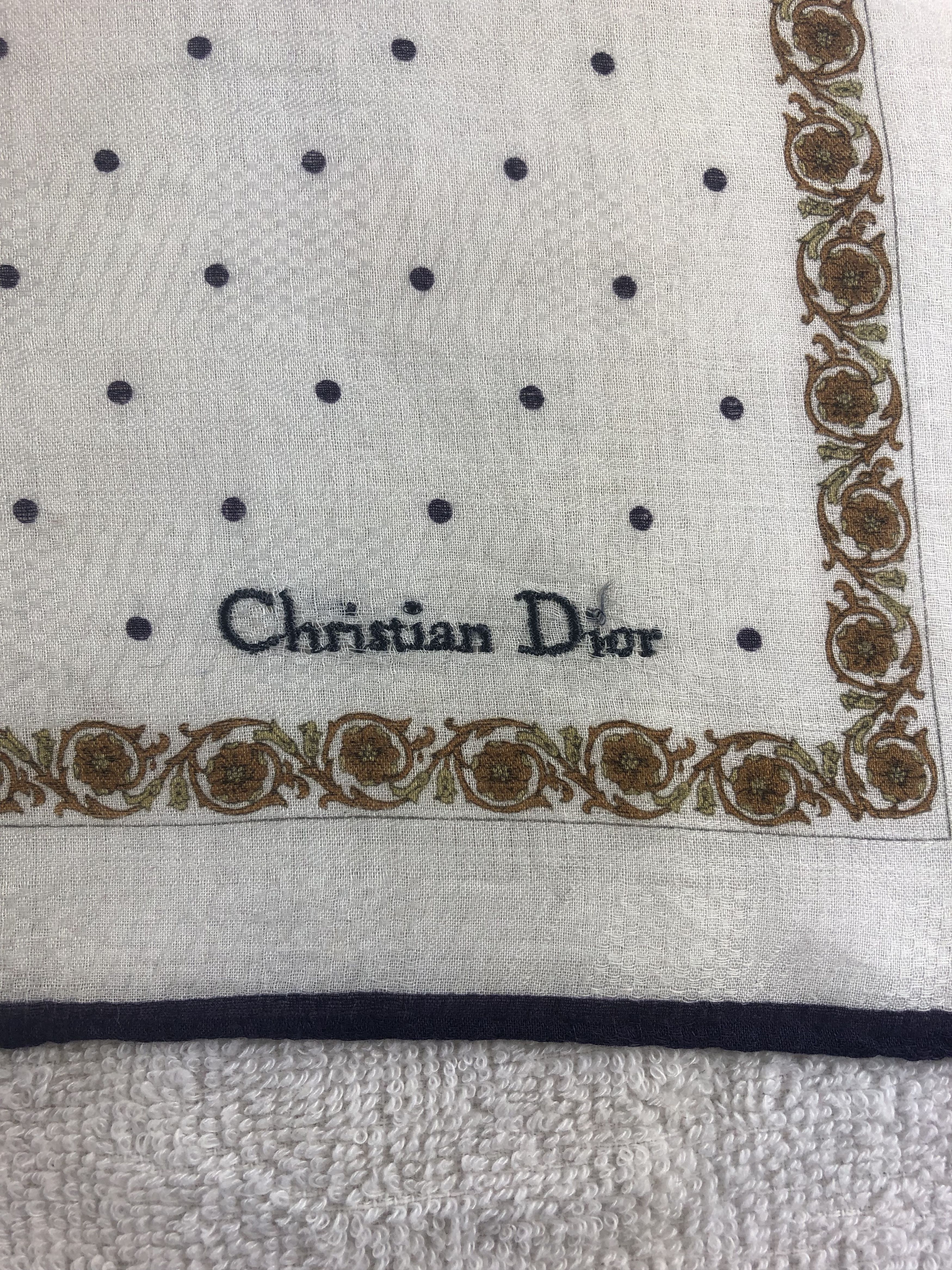 Vintage Christian Dior Handkerchief / Bandana / Neckerchief Size ONE SIZE - 5 Thumbnail