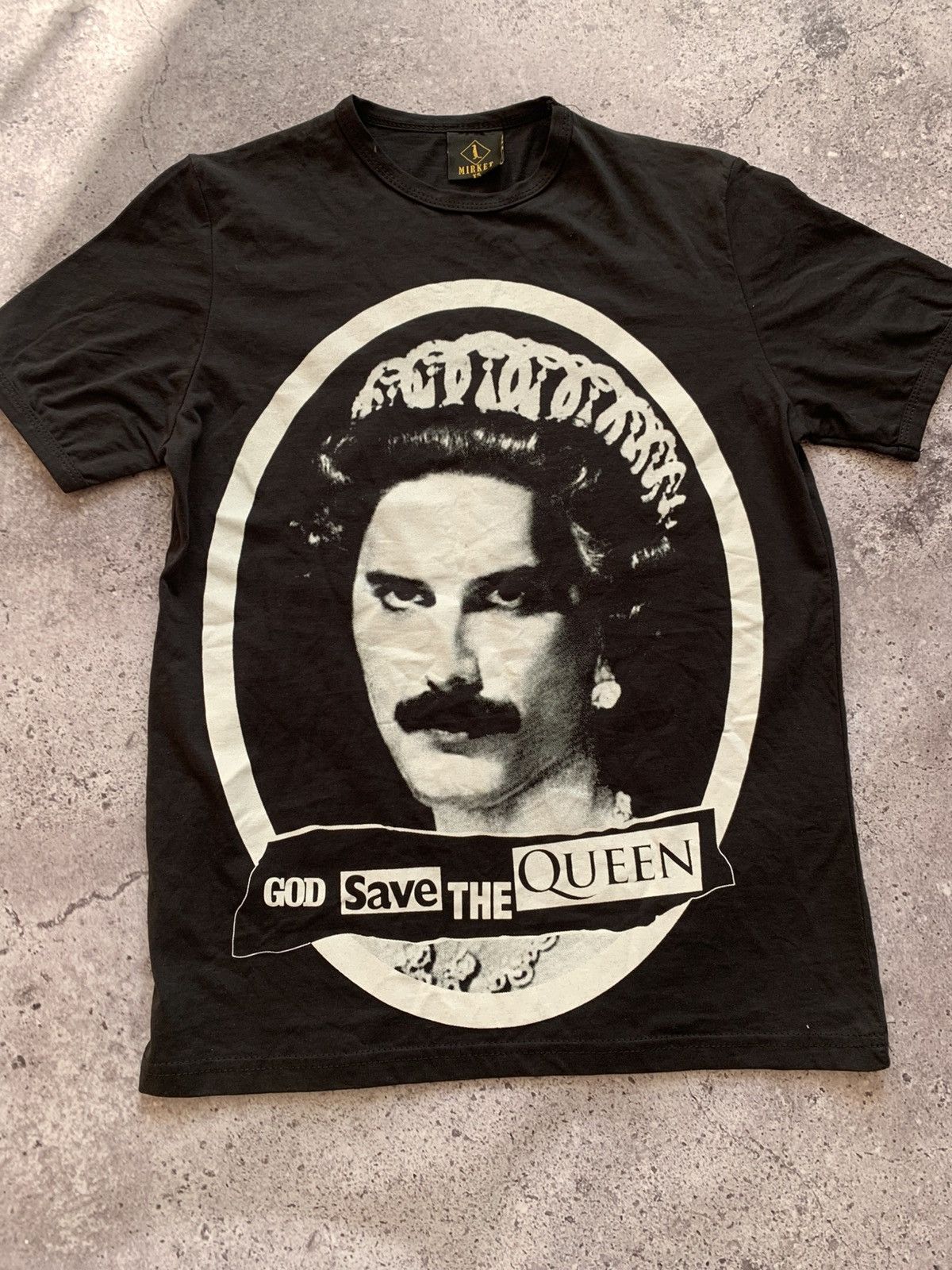 Band Tees 🔥VINTAGE QUEEN FREDDIE MERCURY GOD SAVE THE QUEEN T-SHIRT Size US XS / EU 42 / 0 - 2 Thumbnail
