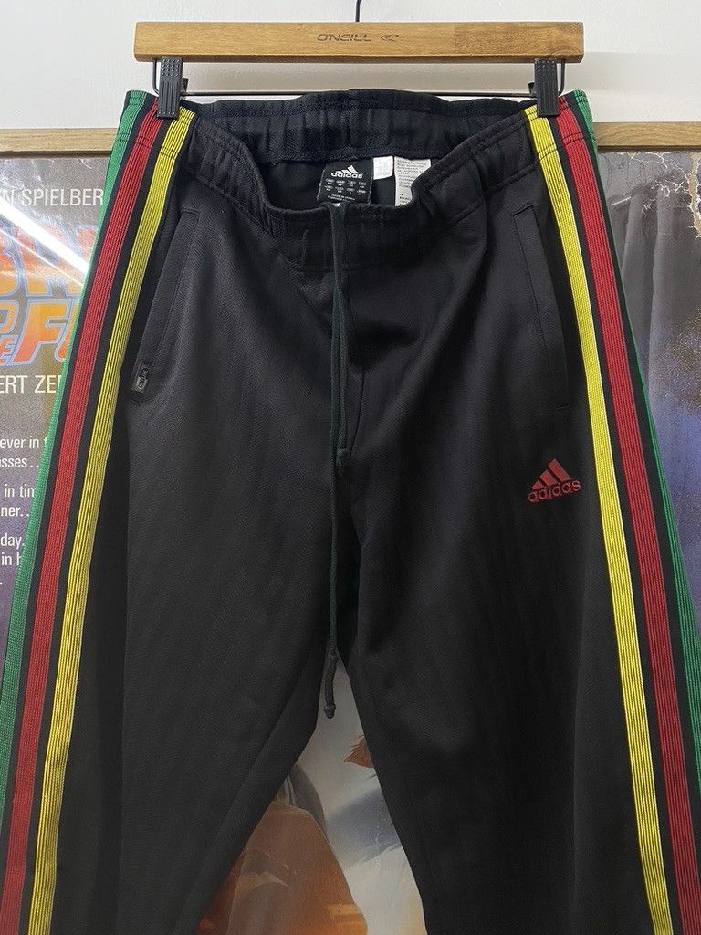 Adidas AW2004 Adidas Rasta Striped Climalite Joggers Size US 30 / EU 46 - 1 Thumbnail