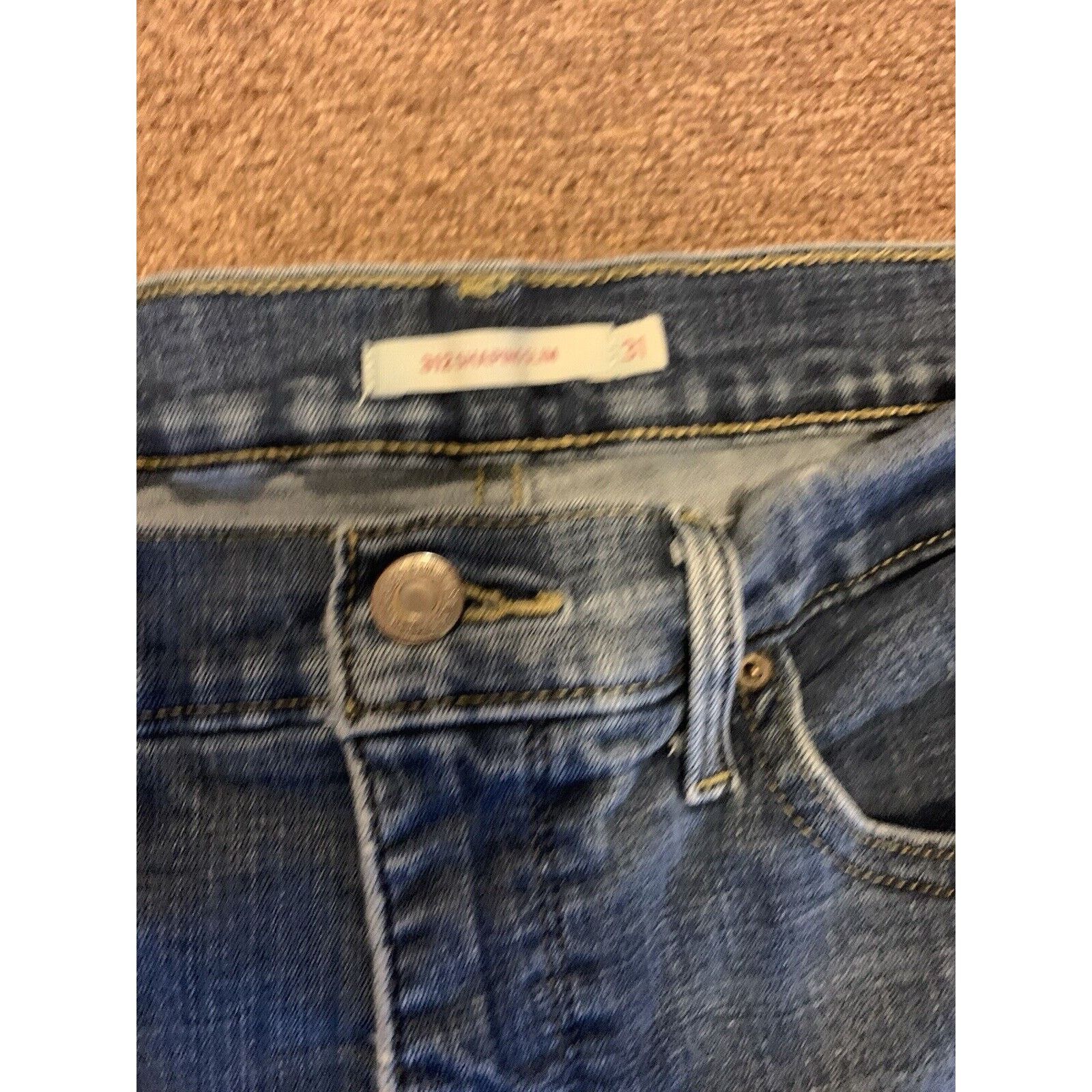 Levi's Levis 312 Womens Jeans Blue Size W3/L32 Slim Mid Rise Denim Size 32" / US 10 / IT 46 - 2 Thumbnail