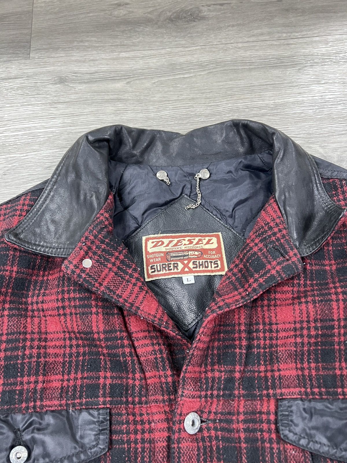 Diesel Vintage Diesel y2k Wool Bomber Jacket Men’s Size L Size US L / EU 52-54 / 3 - 5 Thumbnail