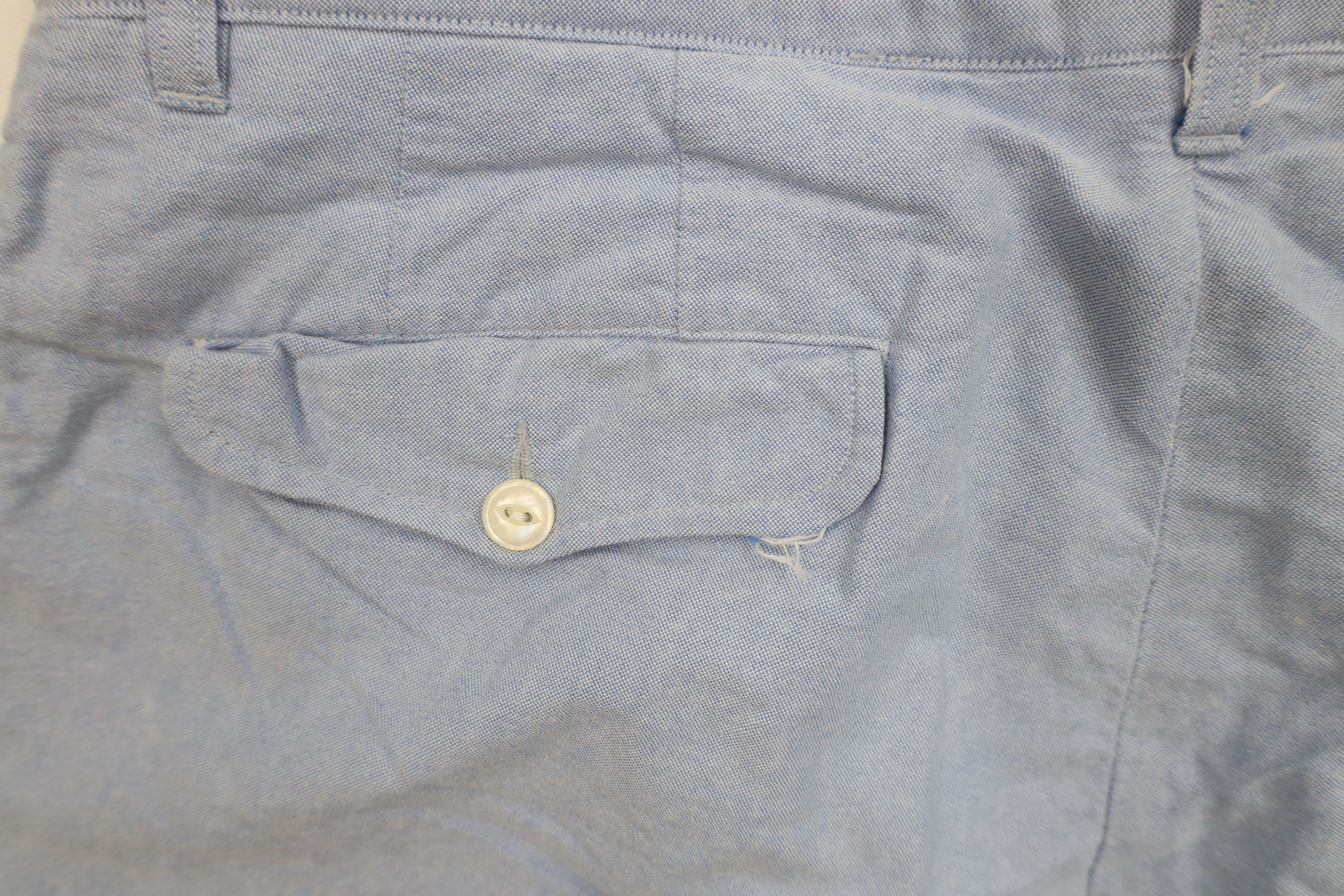 Ralph Lauren Vintage Y2K Ralph Lauren Above Knee Chino Shorts Blue Size US 34 / EU 50 - 11 Thumbnail