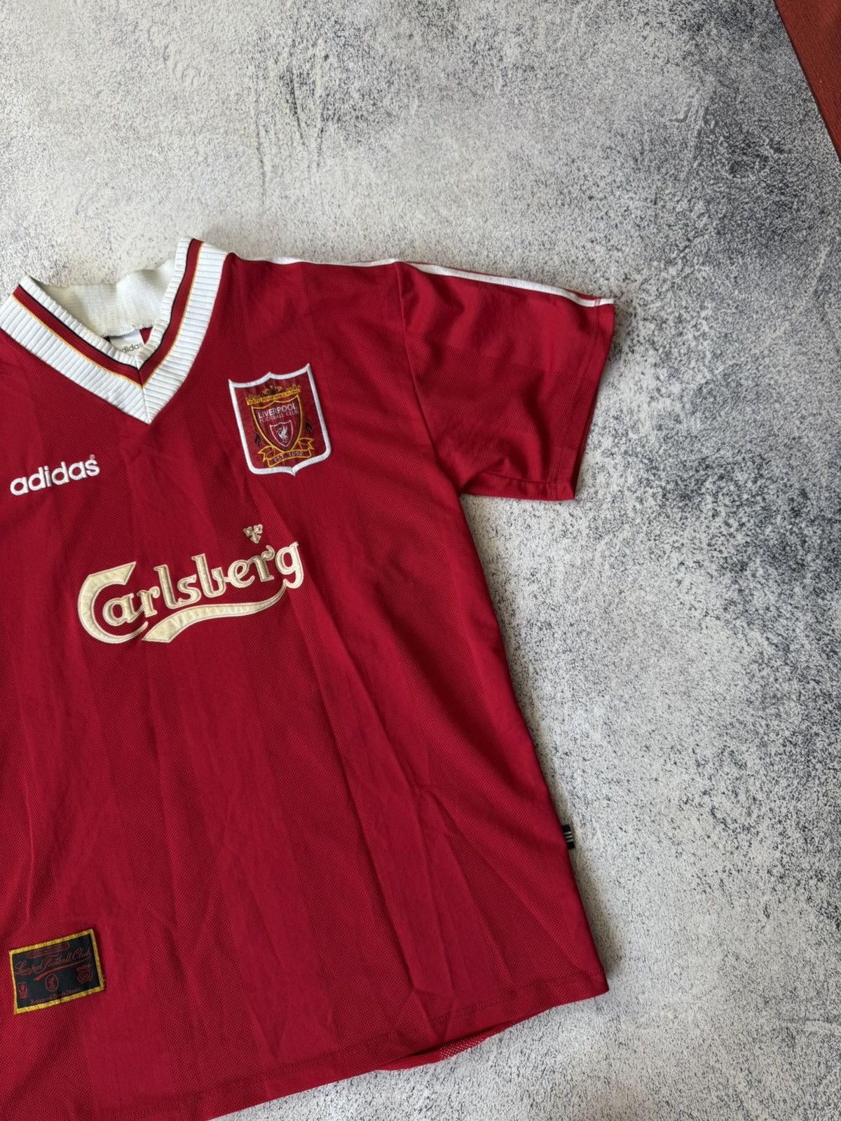 Adidas Liverpool Home Football Shirt 1995/96 Vintage XL Adidas Size US XL / EU 56 / 4 - 8 Thumbnail