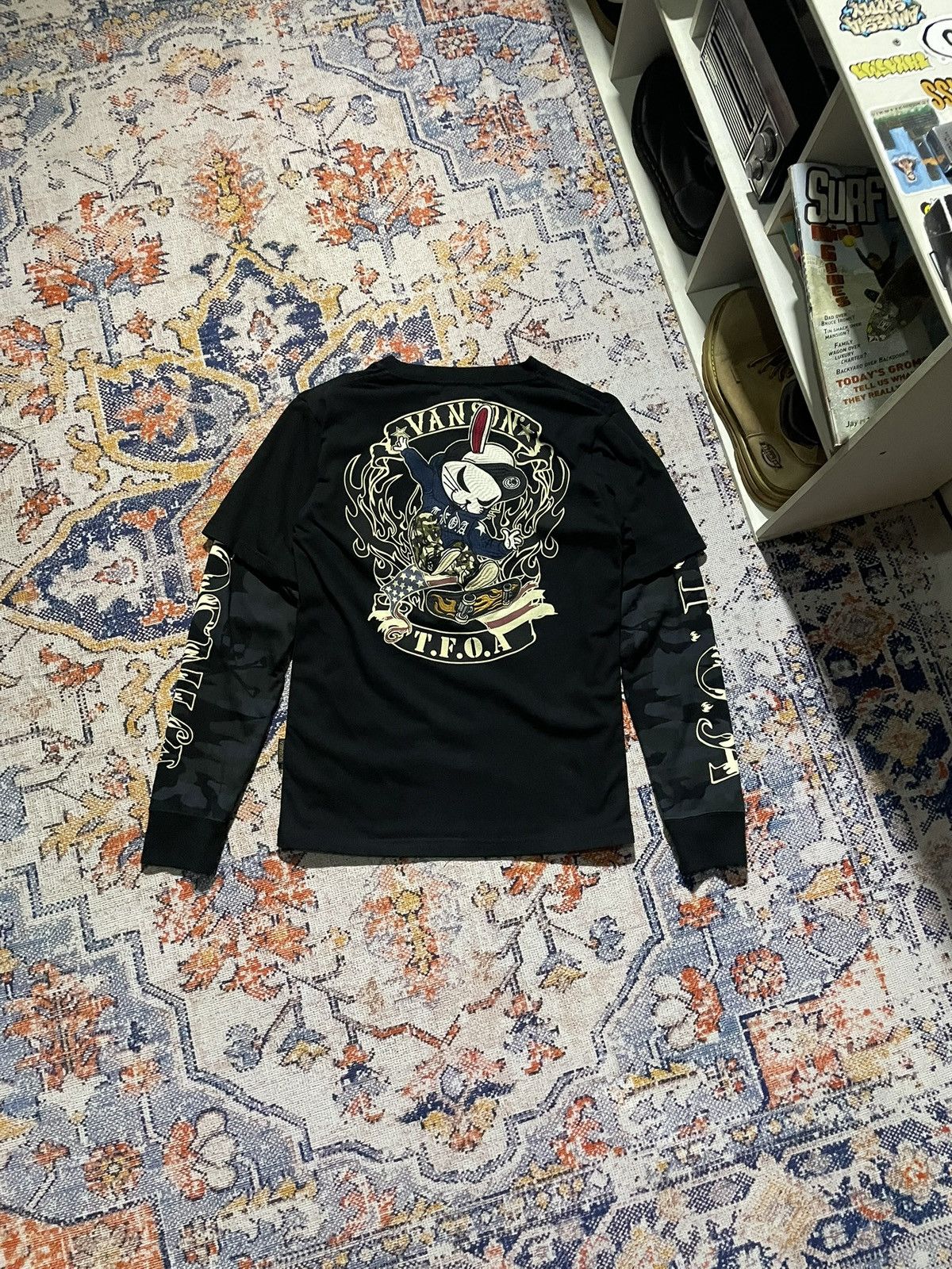 Vanson Leathers Long Sleeve Vanson Leathers X TFOA Dead Rabbit • SSOOLLDD Size US S / EU 44-46 / 1 - 1 Thumbnail