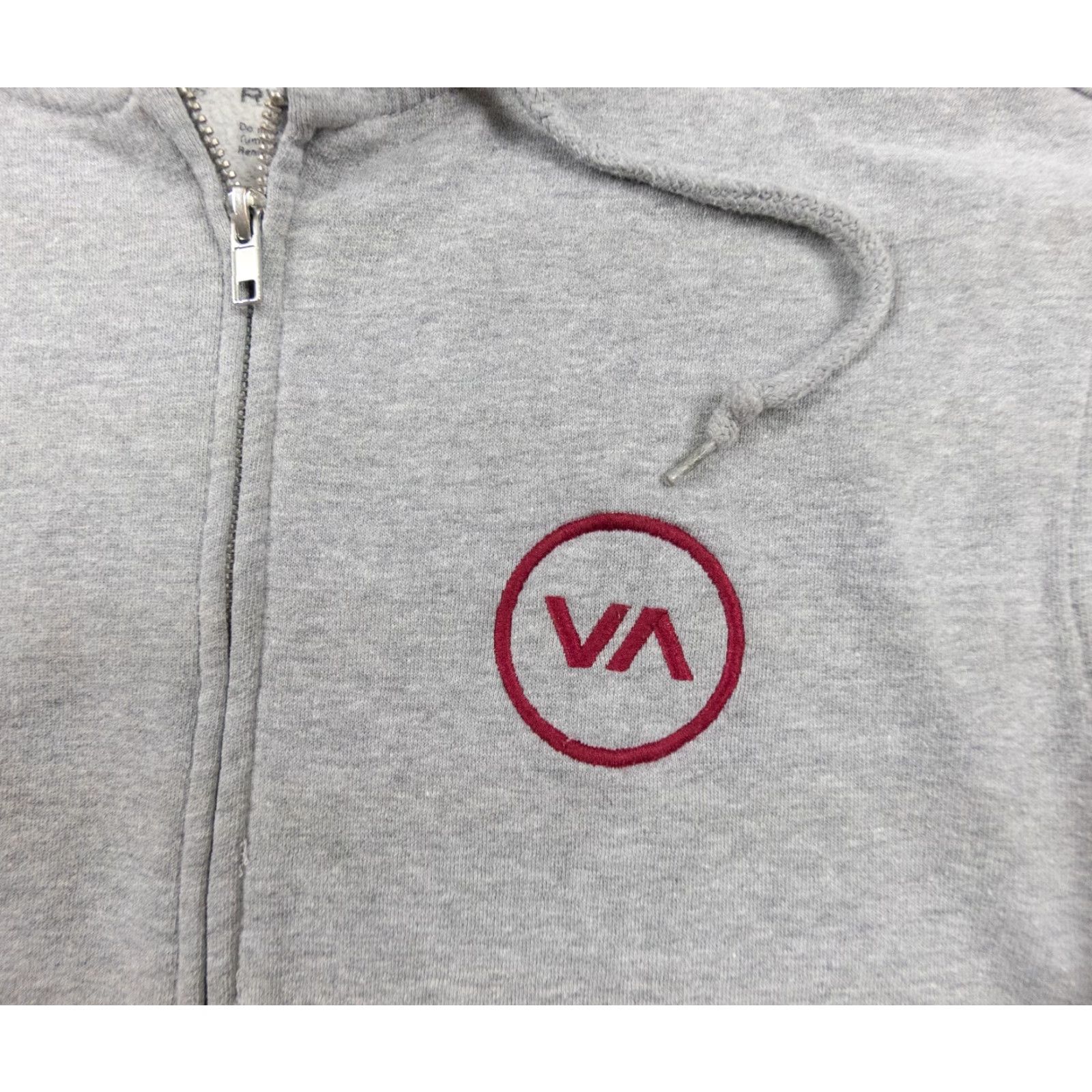 RVCA RVCA Mens Small Hoodie Gray Sweatshirt Full Zip Surf Streetwear Skate Sweater Size US S / EU 44-46 / 1 - 3 Thumbnail