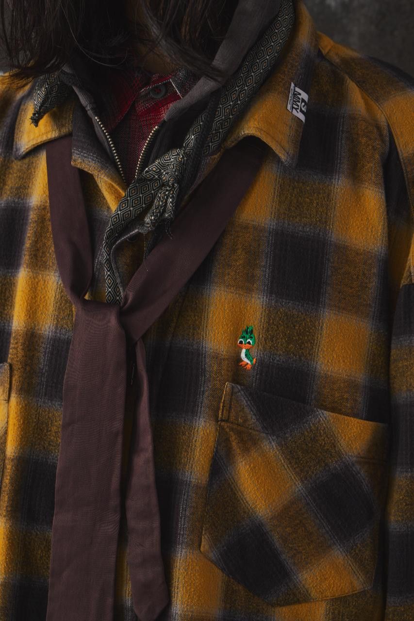 Maison MIHARA YASUHIRO Maison MIHARA YASUHIRO Double Layered Check Shirt "Yellow" Size US L / EU 52-54 / 3 - 14 Thumbnail