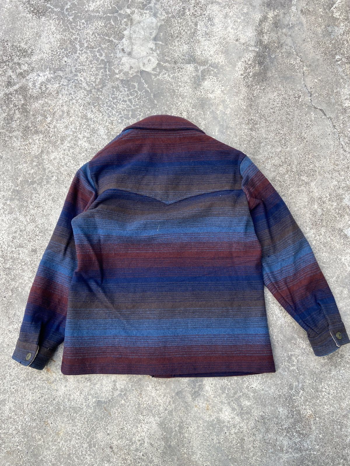 Pendleton Vintage 60’s Pendleton Virgin Wool Board Sunset Ombre Jacket Size US M / EU 48-50 / 2 - 7 Thumbnail