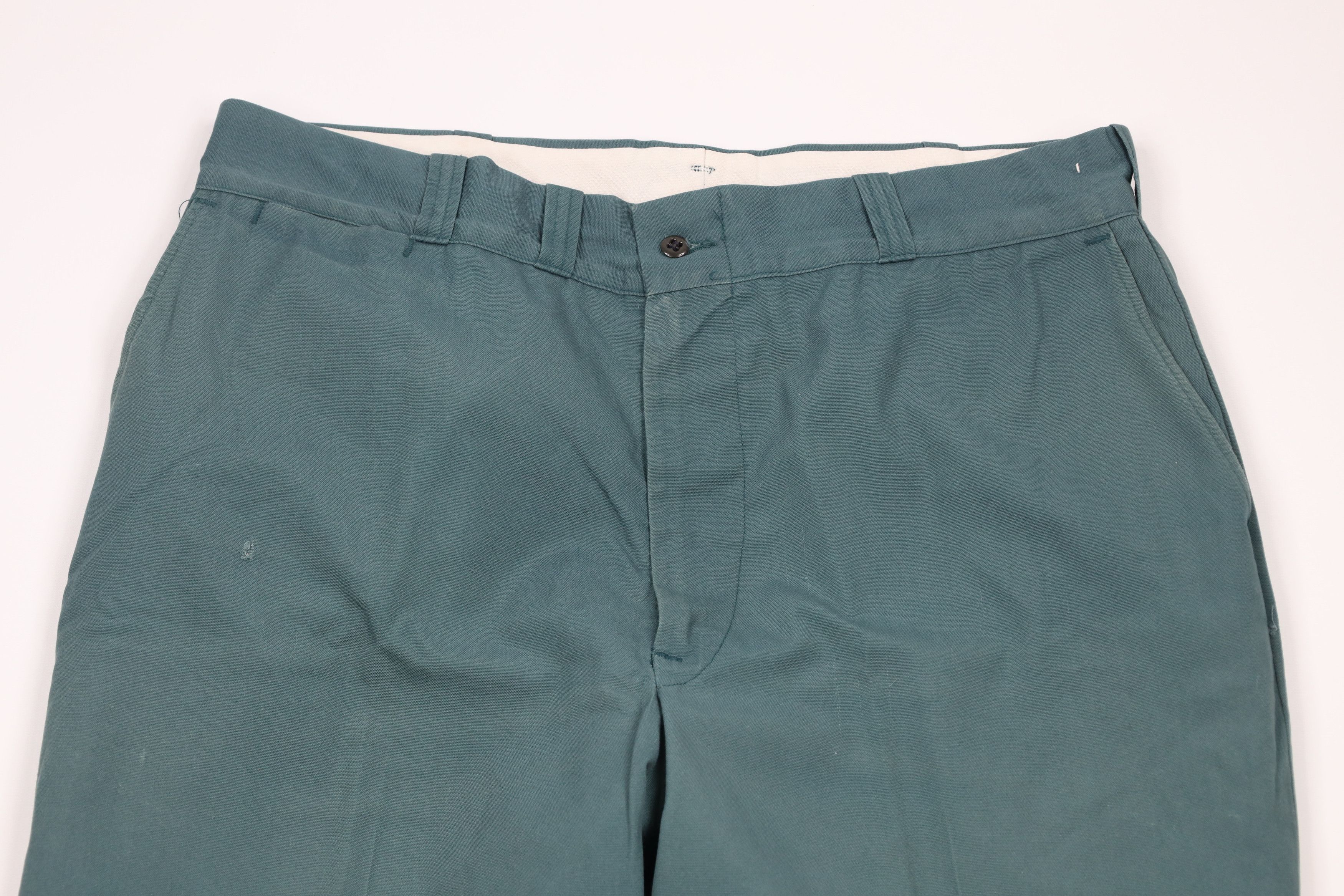 Vintage 70s Big Mac Mechanic Work Wide Leg Pants Green USA